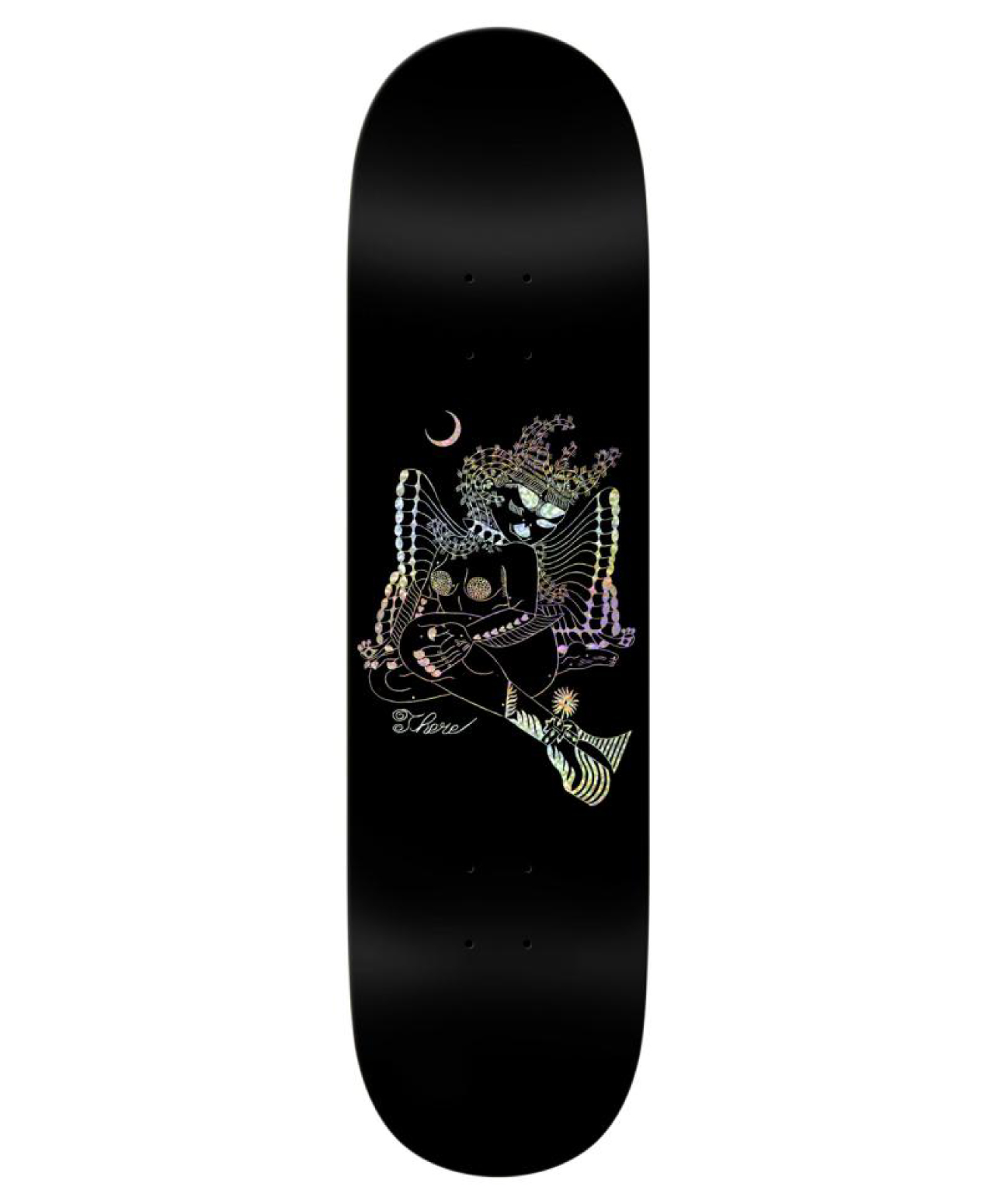 THERE MIDNIGHT XXX SKATE DECK 8.38 BLACK