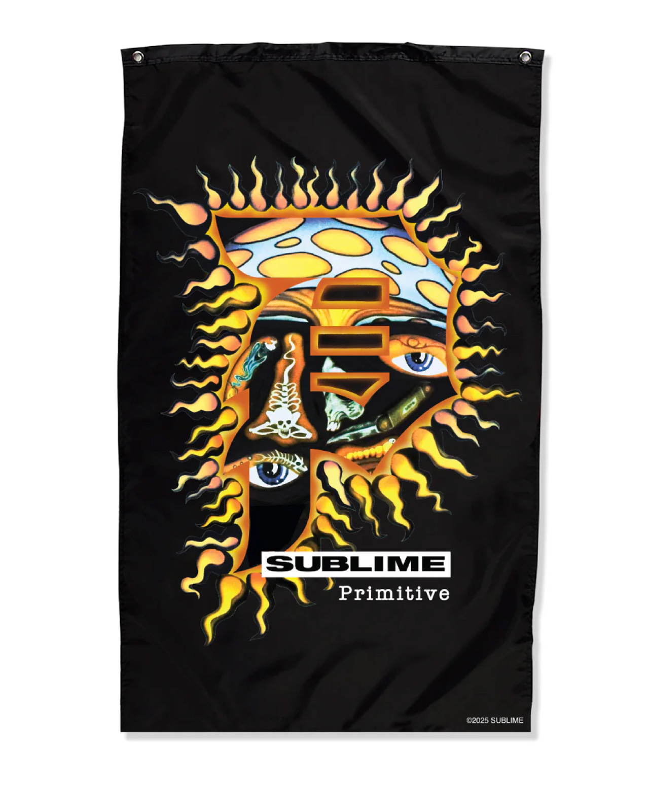 PRIMITIVE X SUBLIME DIRTY P SUN BANNER BLACK
