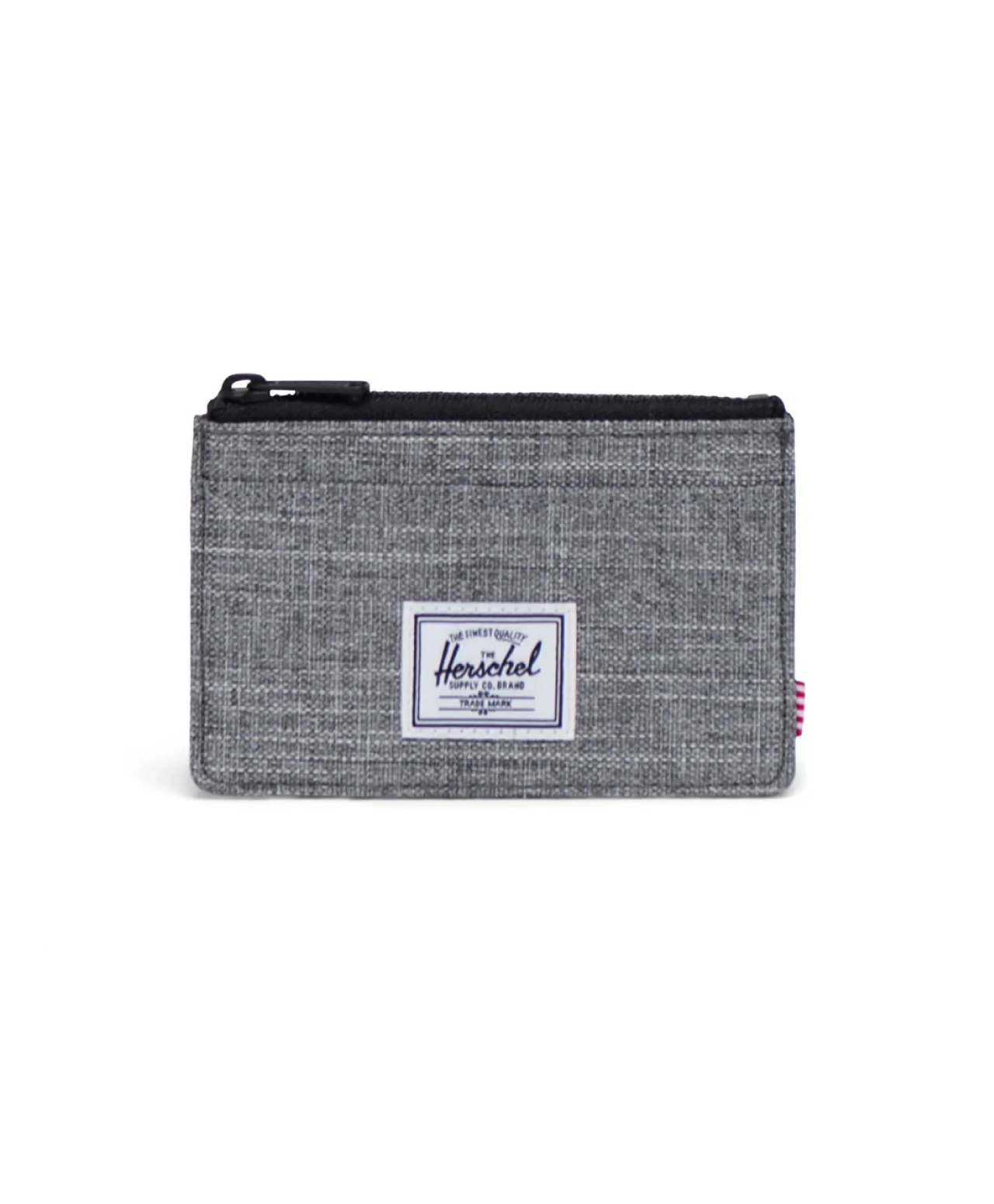 HERSCHEL OSCAR CARDHOLDER RAVEN CROSSHATCH