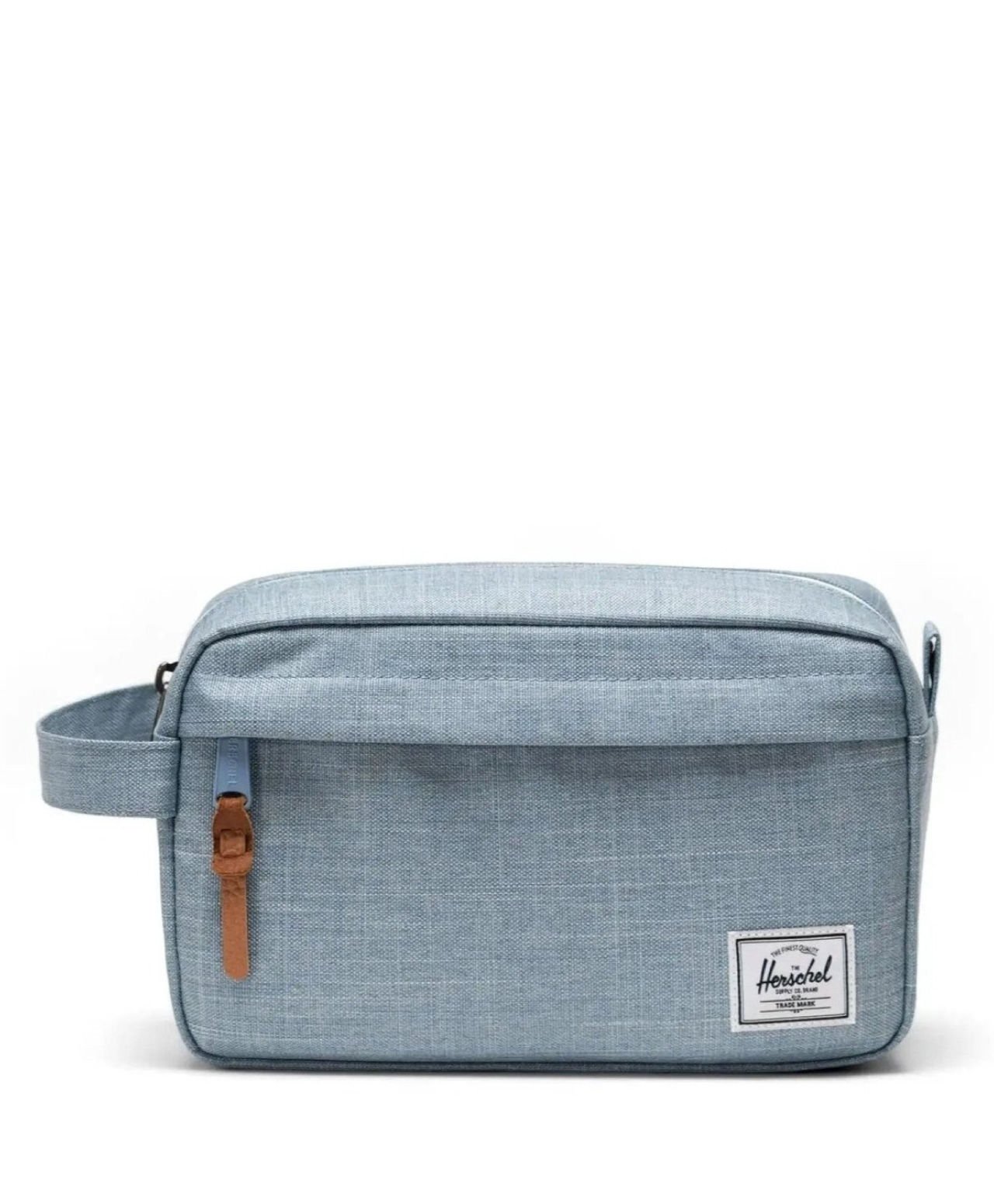 HERSCHEL CHAPTER TRAVEL KIT ASHLEY BLUE CROSSHATCH