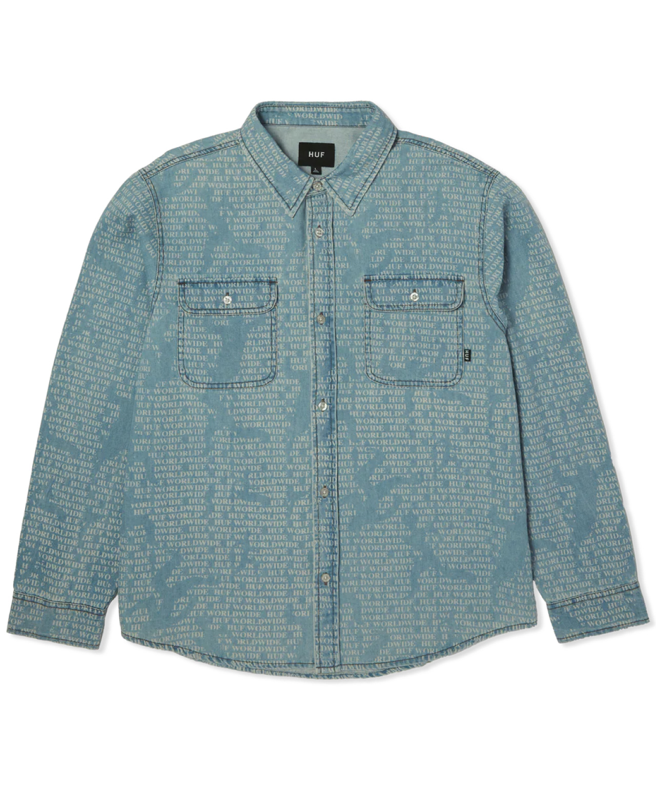 HUF CEREMONY DENIM SHIRT INDIGO