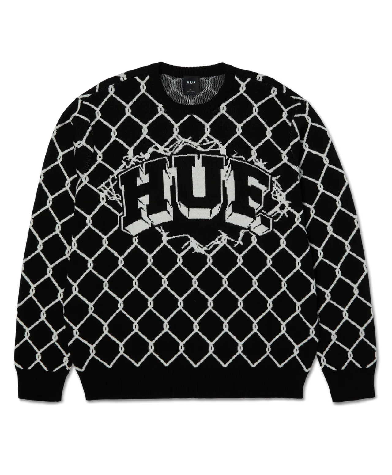 HUF BREAKTHROUGH SWEATER BLACK