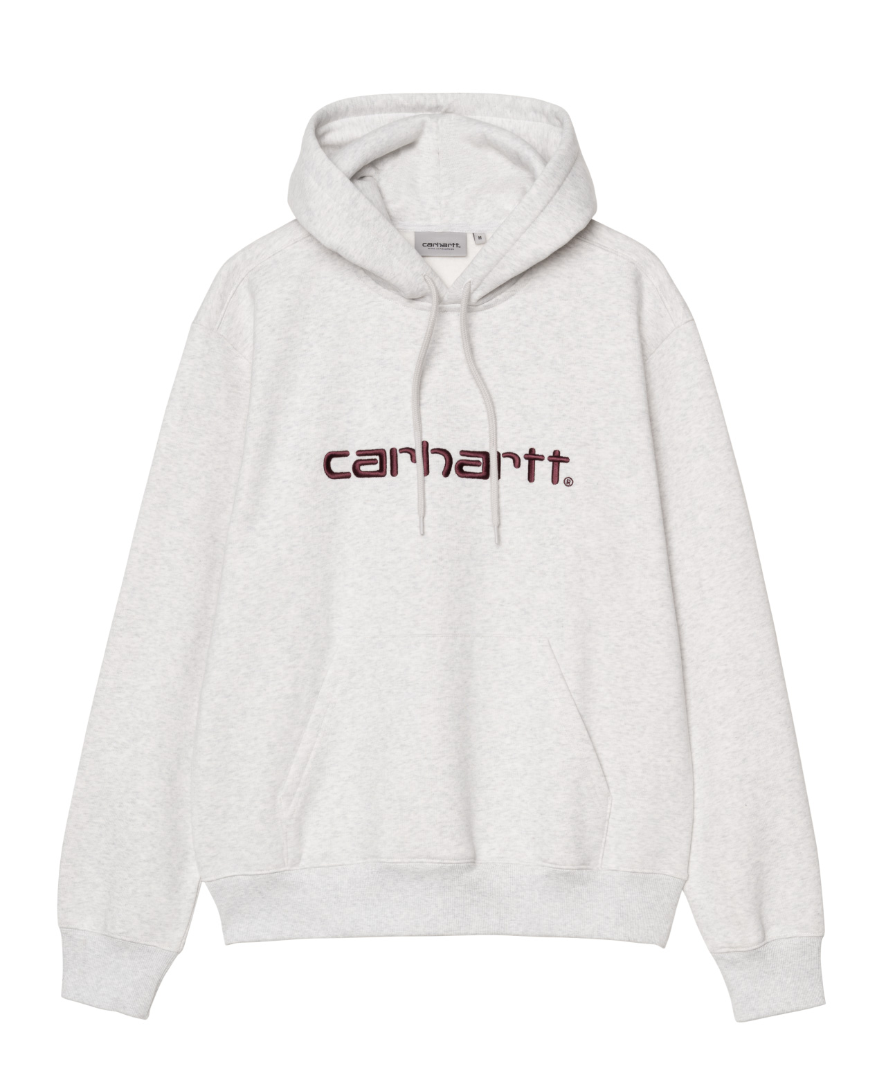 CARHARTT WIP LOGO HOOD ASH HEATHER/RONDO