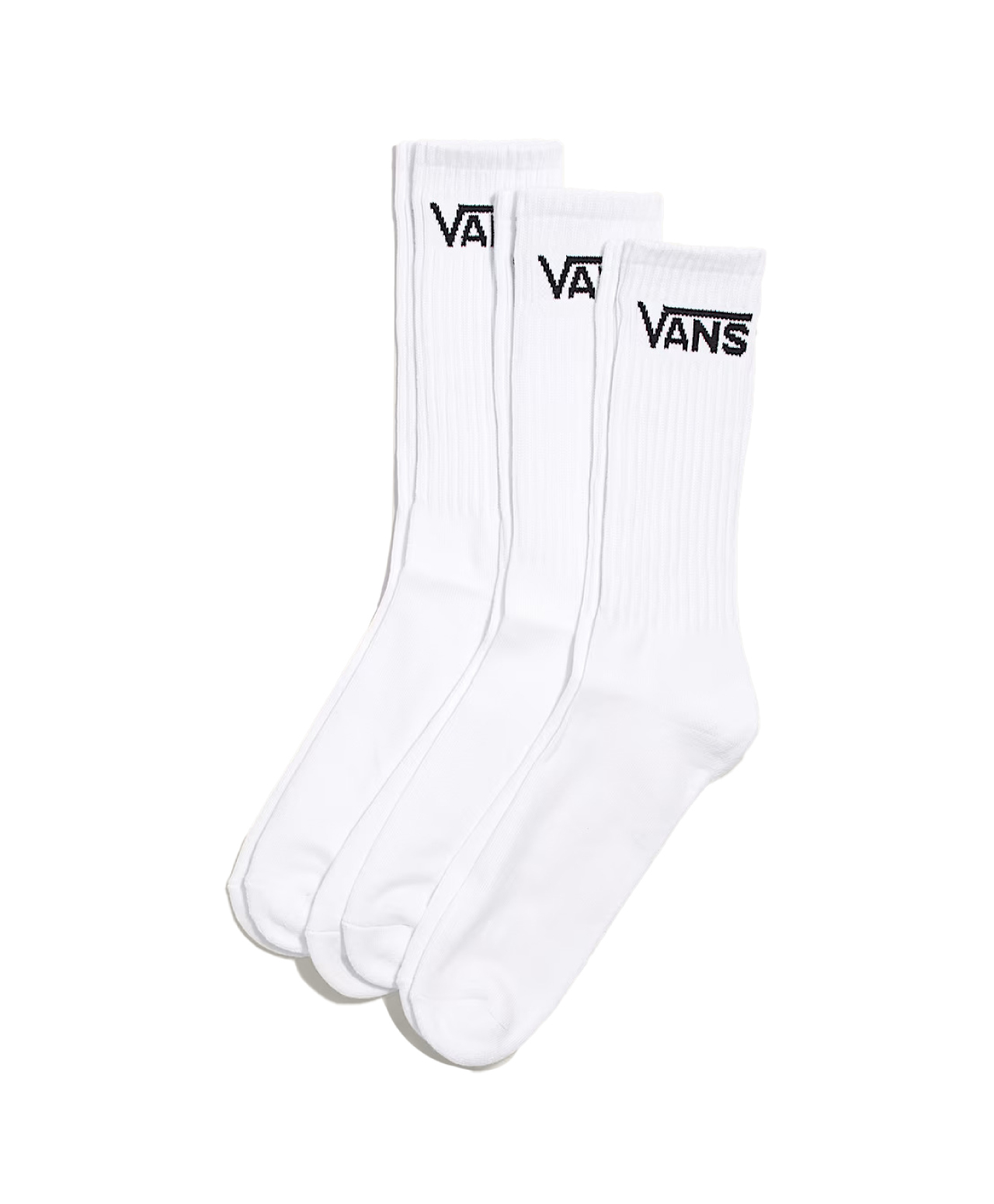 VANS CLASSIC CREW SOCKS 3-PACK WHITE