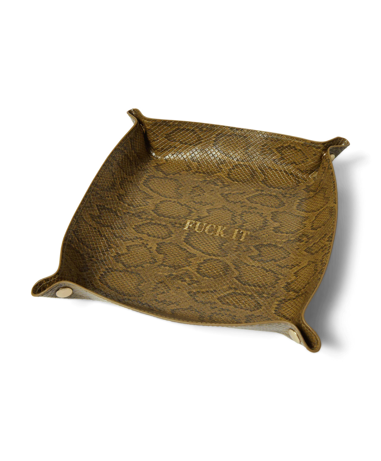 HUF FUCK IT SNAKESKIN CATCHALL GREEN