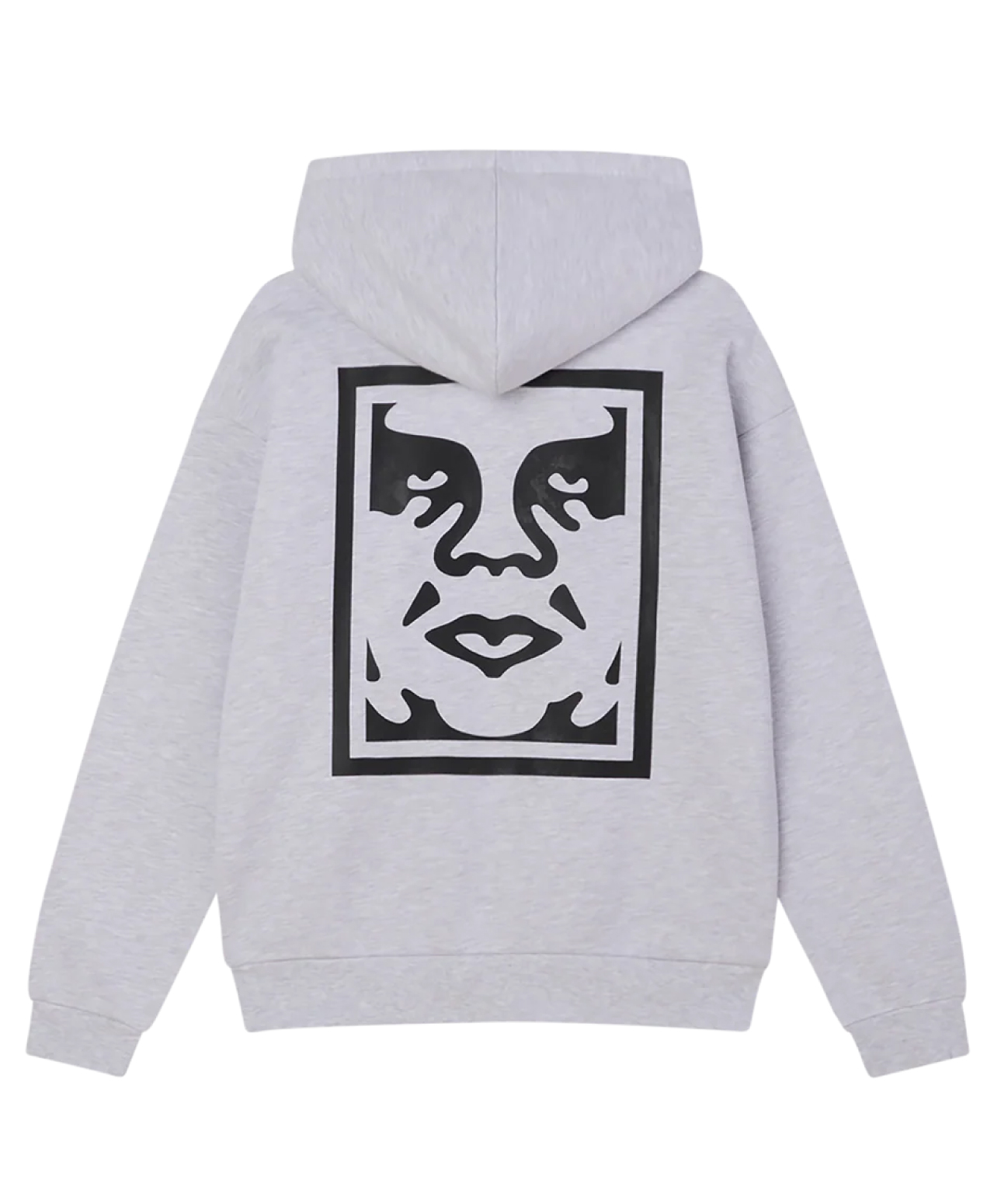 OBEY BOLD ICON EXTRA HEAVY HOOD FLEECE ASH GREY