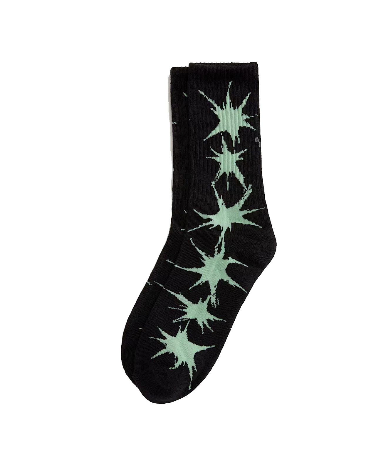 VANS SKATE SPLATTER CREW SOCKS BLACK