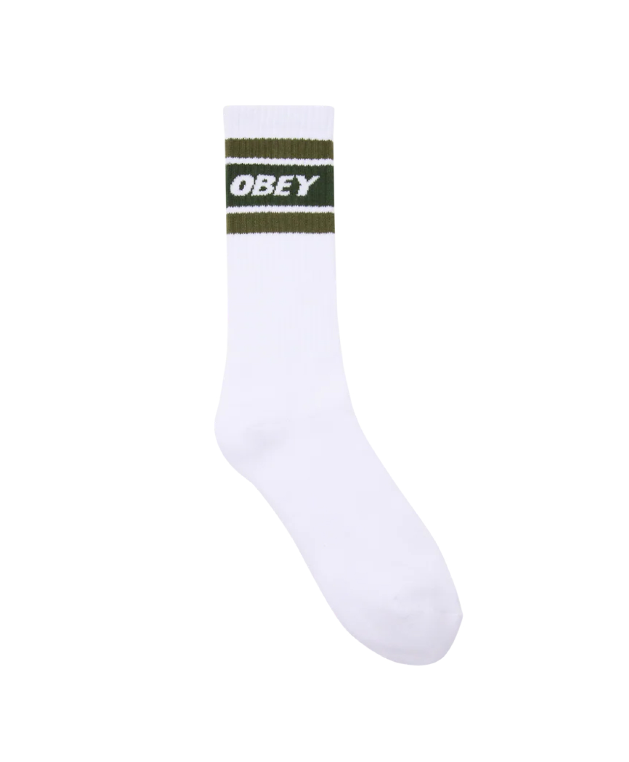 OBEY COOPER II SOCKS WHITE/KOMBU GREEN