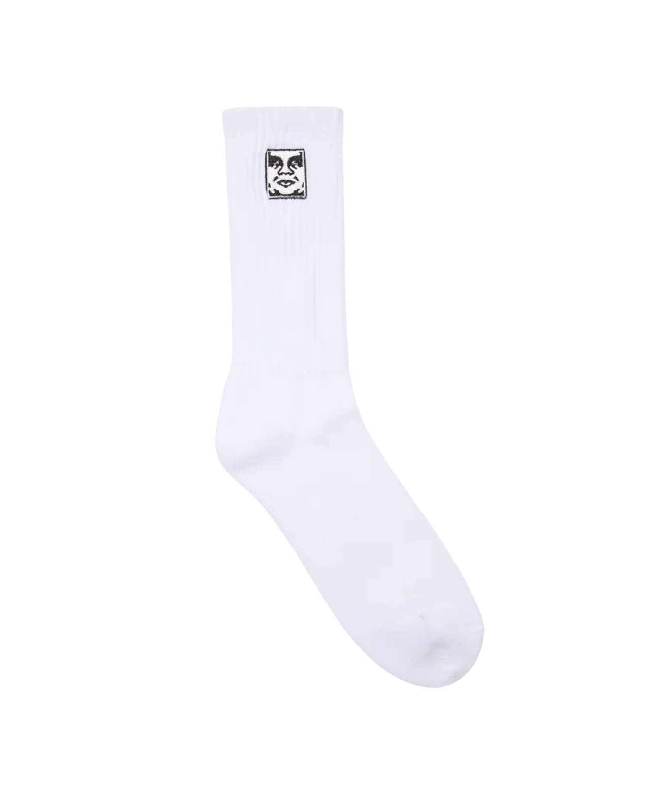 OBEY ICON FACE SOCKS WHITE