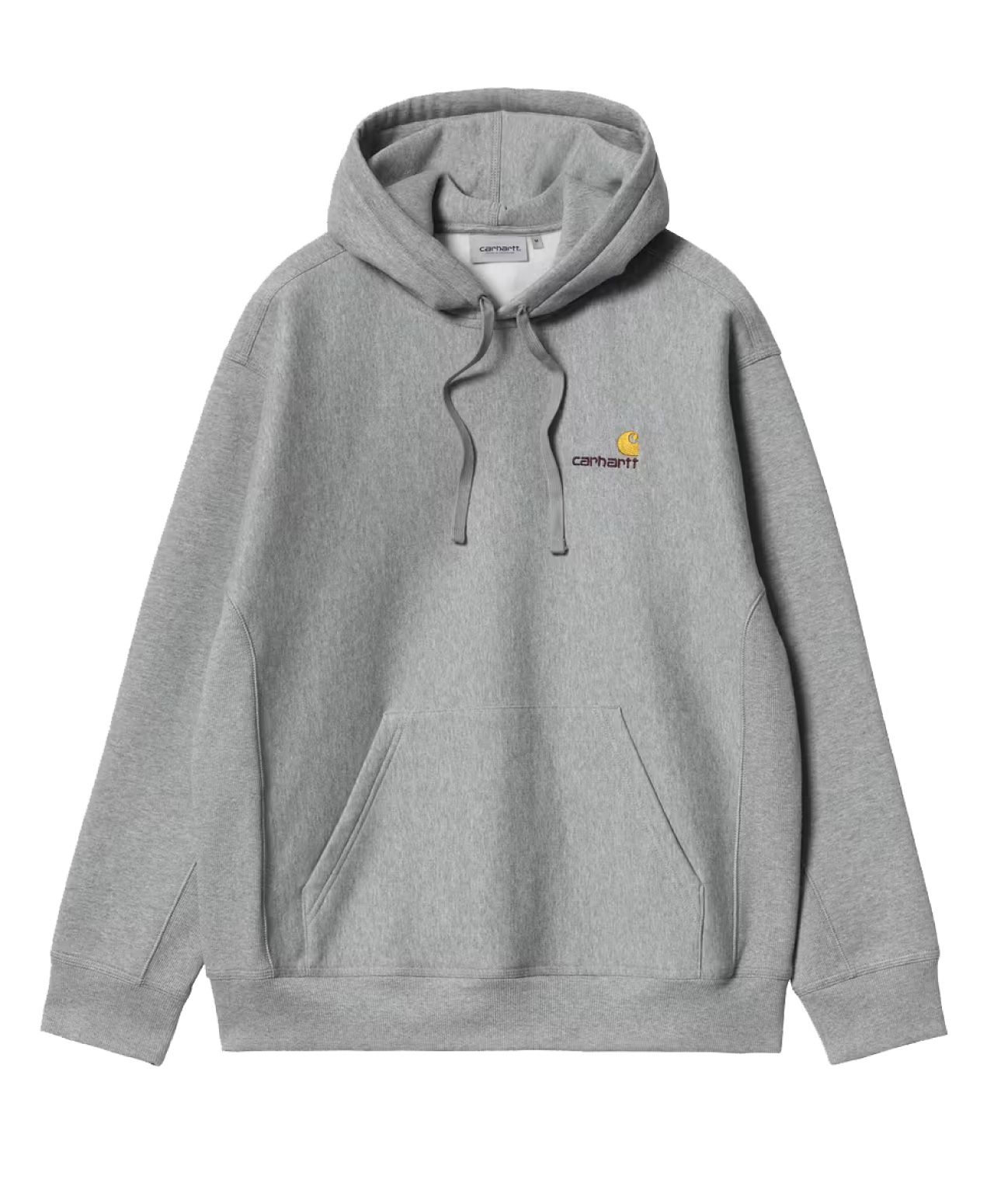 CARHARTT WIP AMERICAN SCRIPT HOOD GREY HEATHER