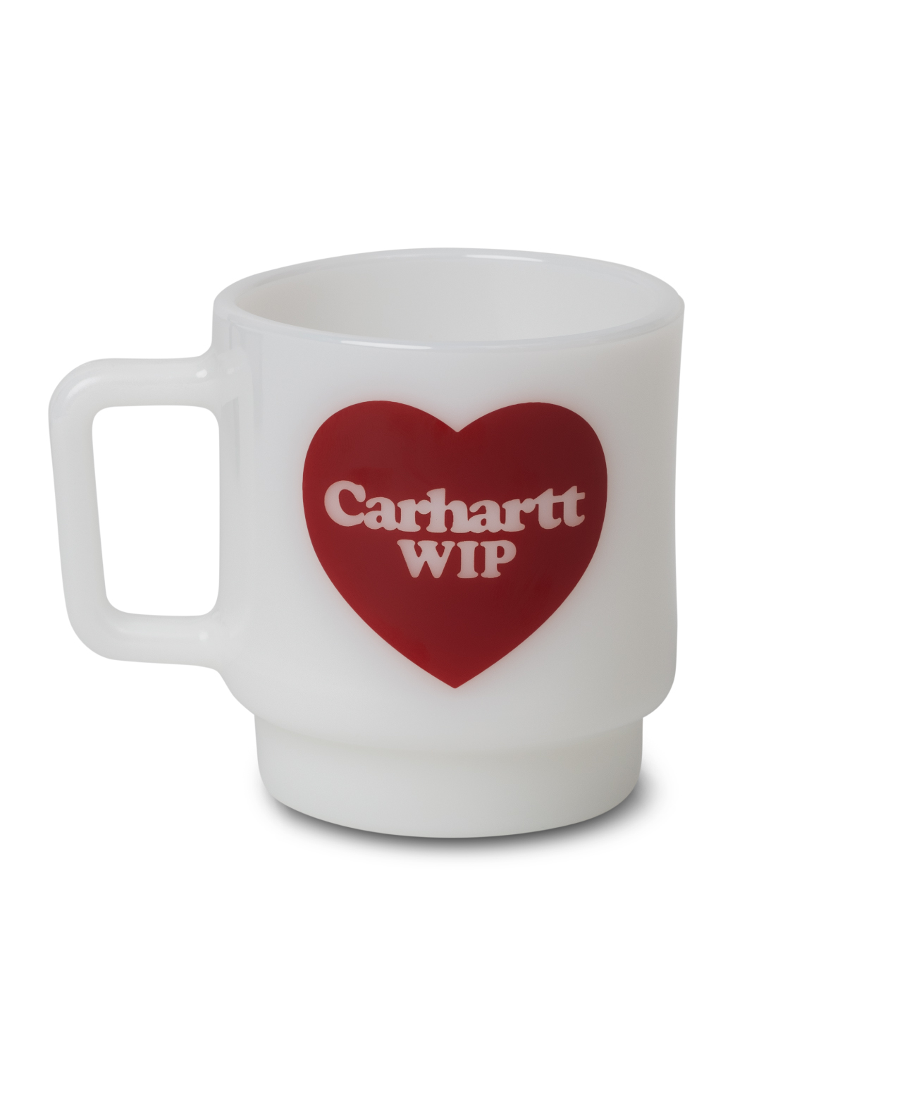 CARHARTT WIP HEART GLASS MUG WHITE