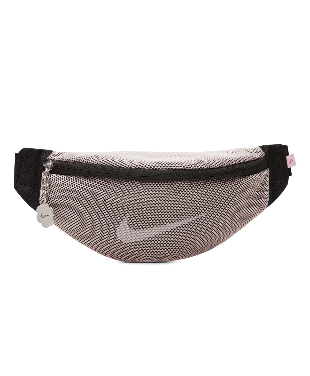 NIKE SB SERENA WILLIAMS DESIGN CREW HERITAGE WAISTPACK BLACK/PINK FOAM/METALLIC SILVER