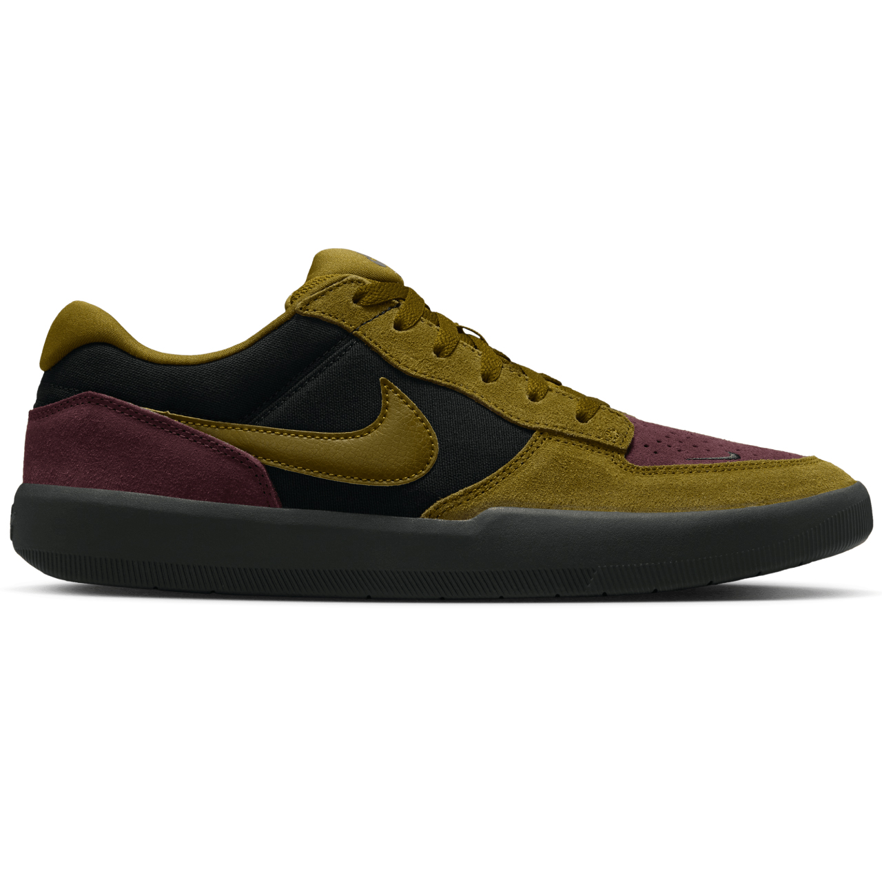 NIKE SB FORCE 58 BLACK/OLIVE FLAK-BURGUNDY CRUSH-OFF NOIR