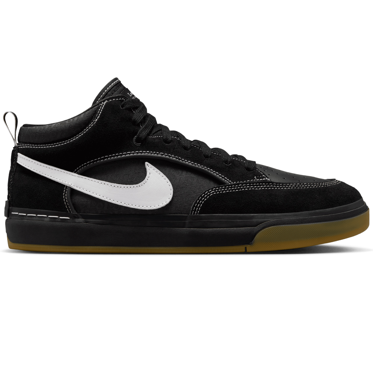 NIKE SB REACT LEO BAKER BLACK/WHITE-GUM LIGHT BROWN