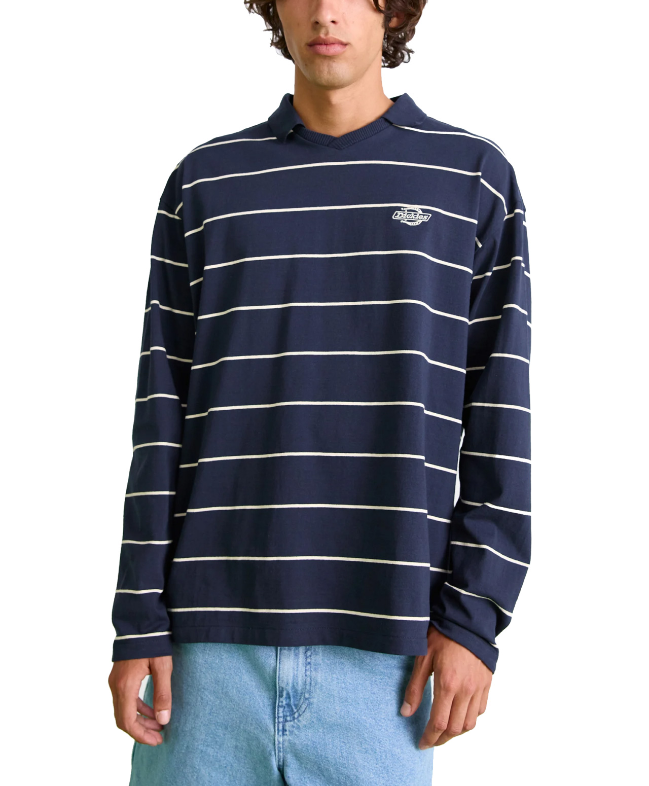 DICKIES SUMMERDALE RUGBY LONG SLEEVE NIGHT SKY