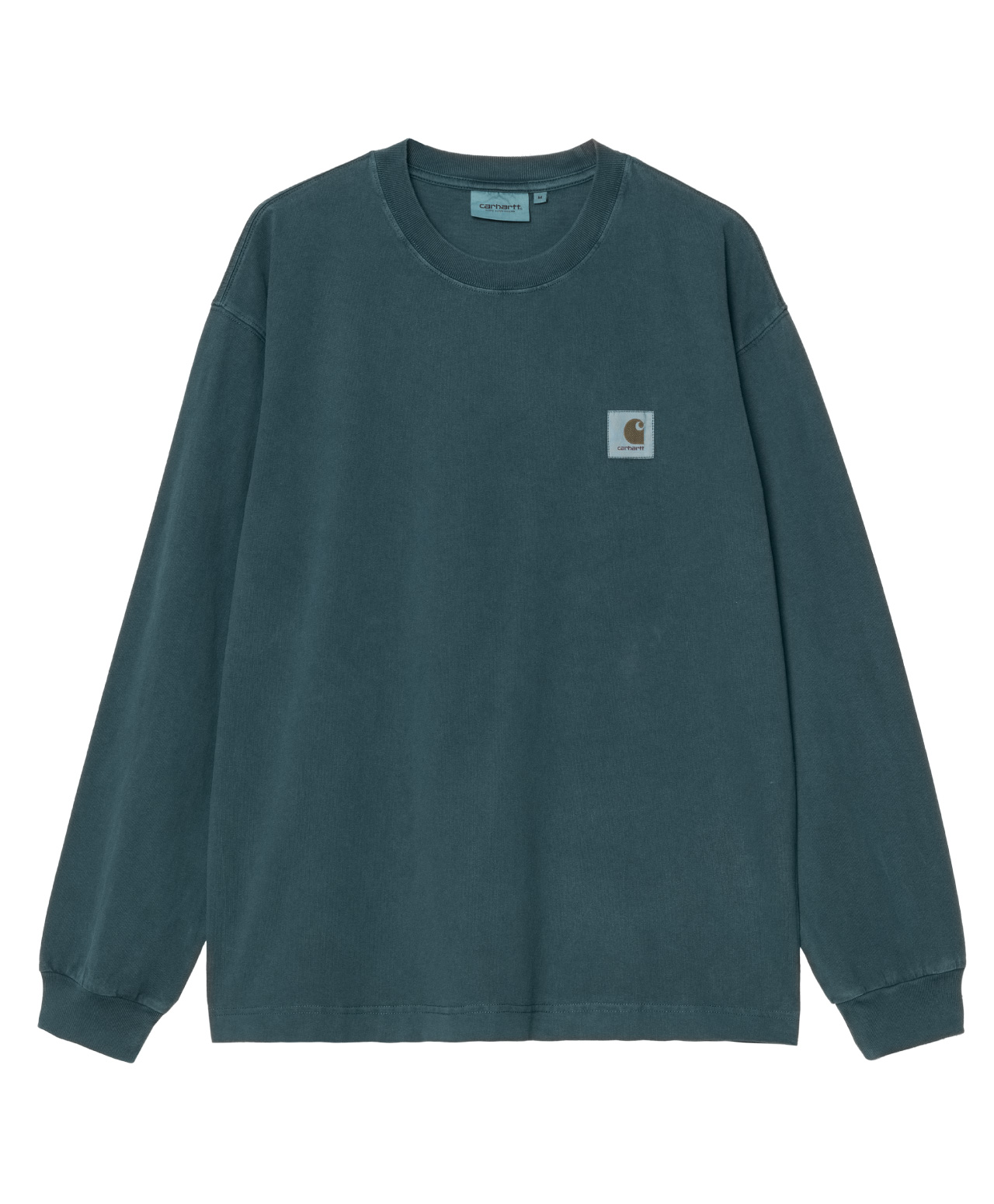 CARHARTT WIP VISTA LONG SLEEVE DEEP LAGOON GARMENT DYED