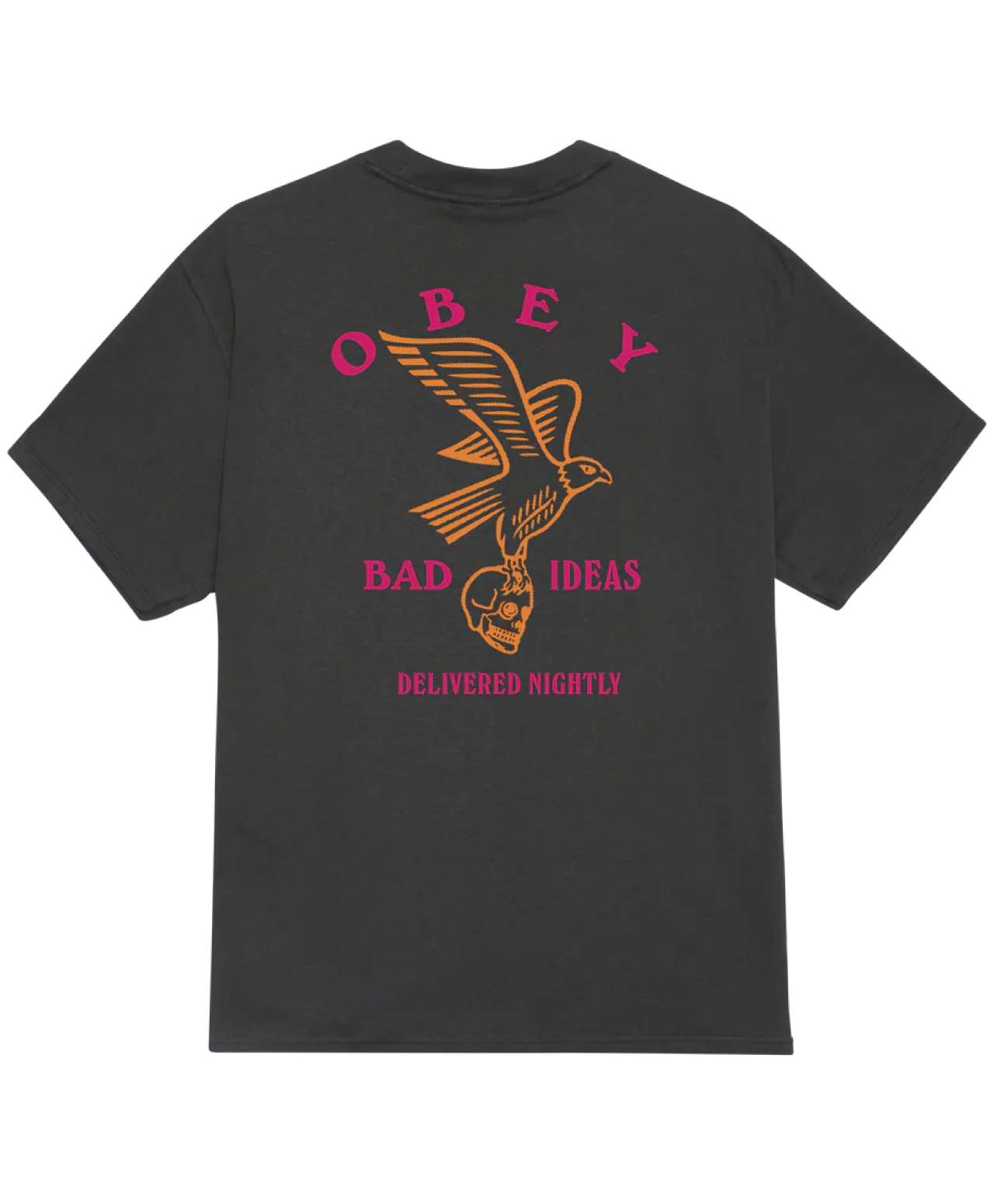 OBEY BAD IDEAS EAGLE TEE VINTAGE BLACK