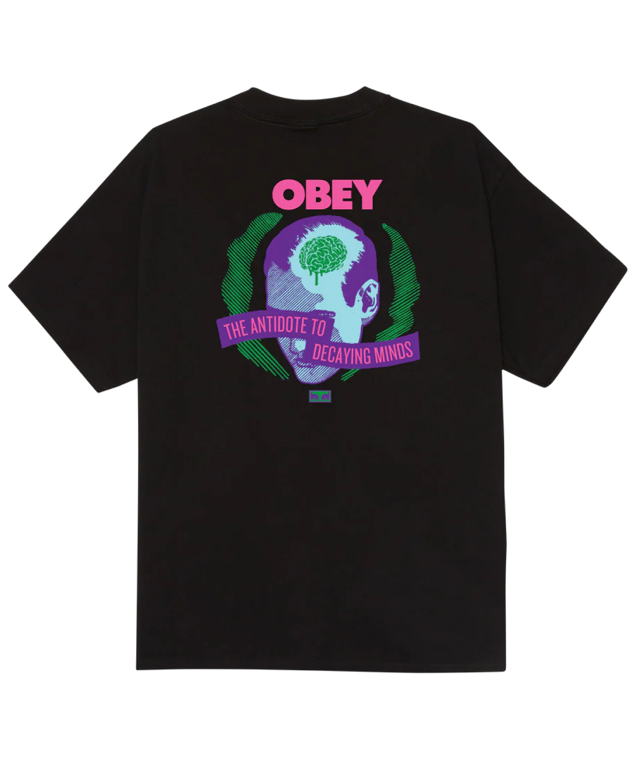 OBEY DECAYING MINDS TEE BLACK