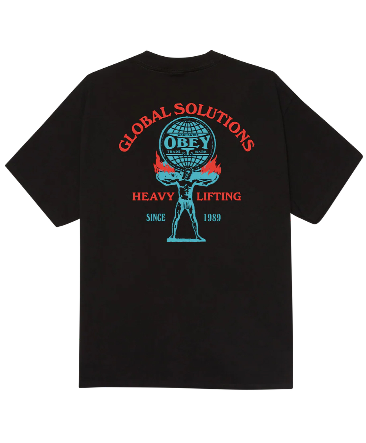 OBEY HEAVY LIFTING TEE BLACK