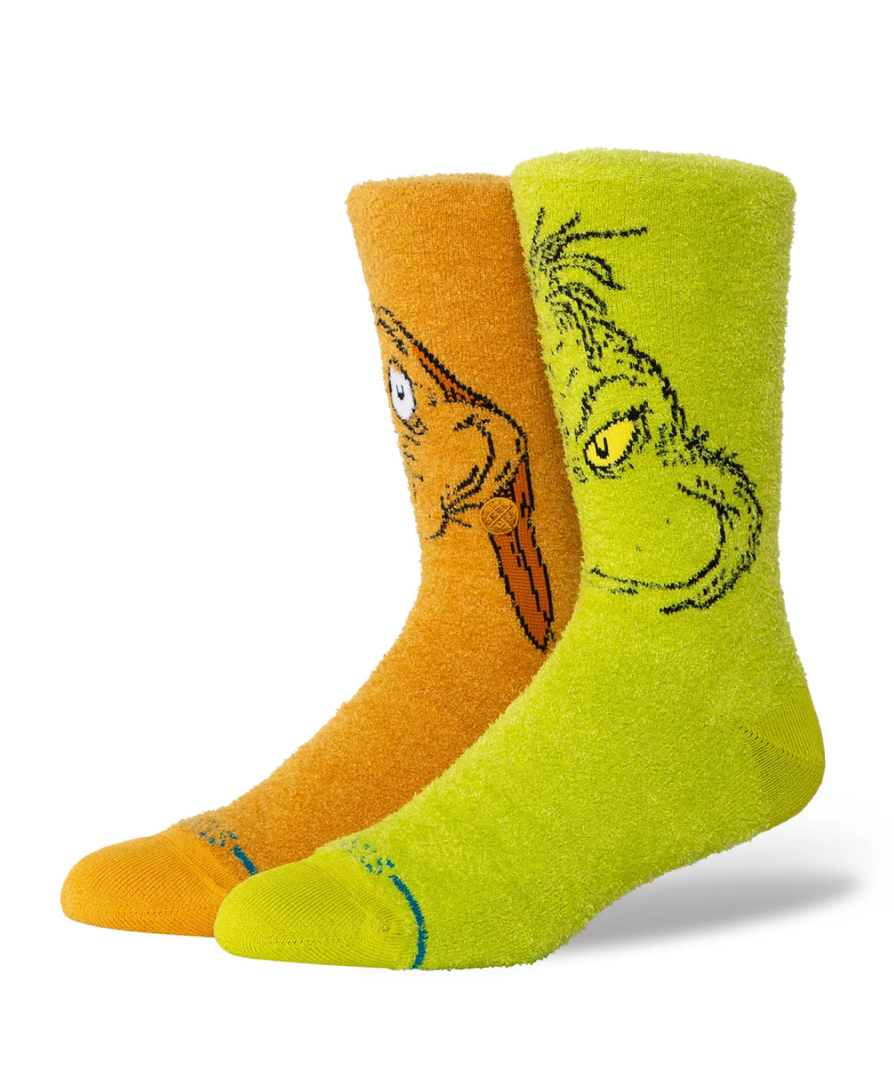 STANCE X GRINCH AND MAX CREW SOCKS GREEN