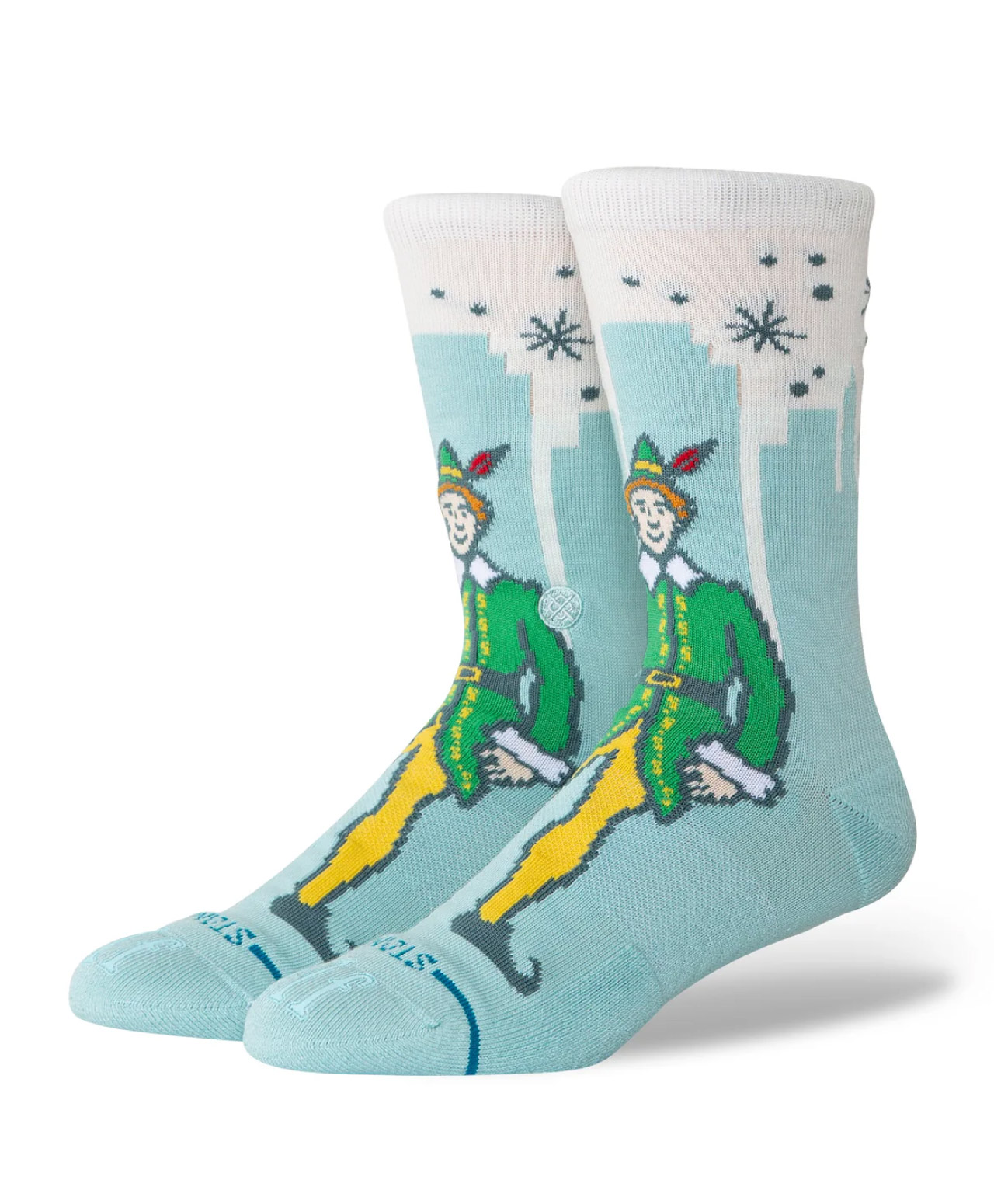 STANCE X BUDDY THE ELF BIG CITY CREW SOCKS ICE BLUE