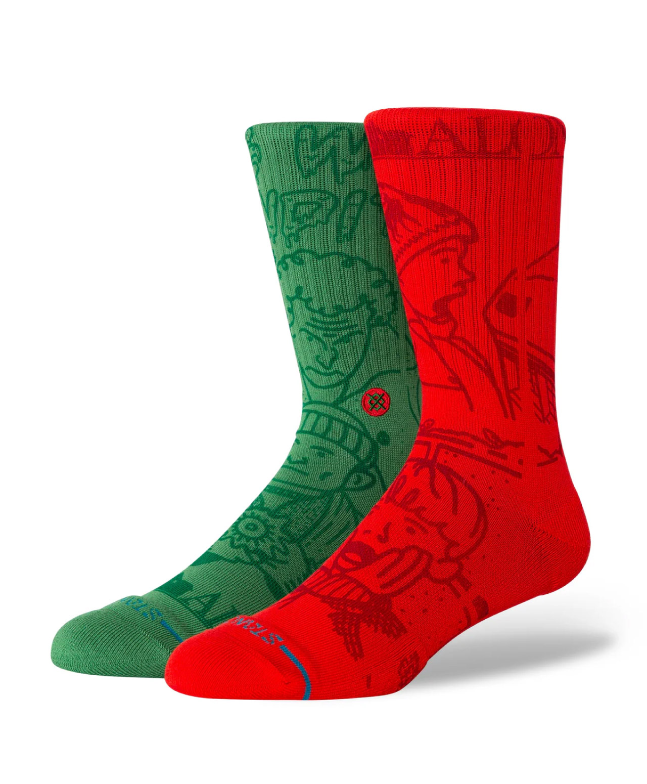 STANCE X HOME ALONE CREW SOCKS MULTI