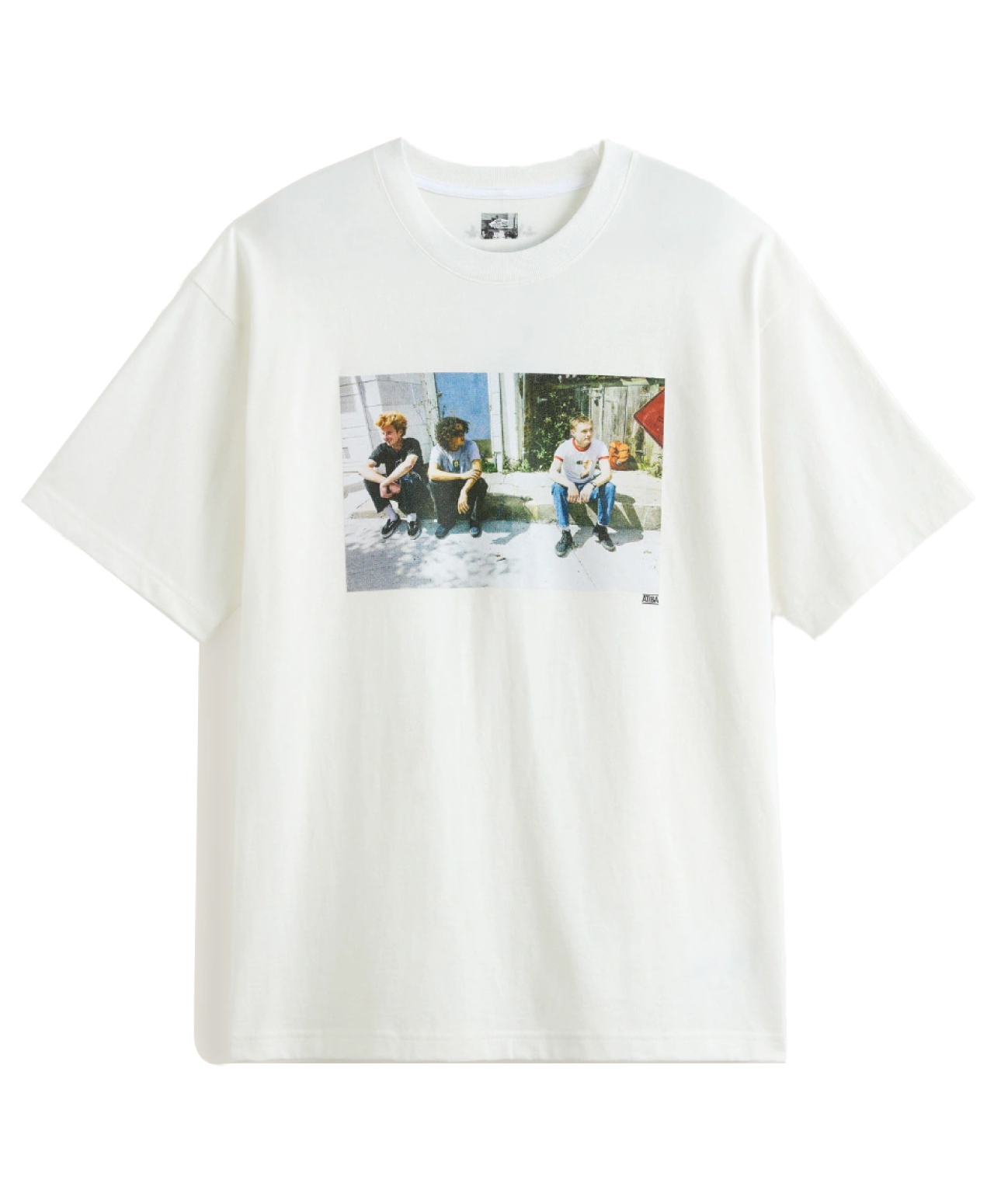 VANS X ATIBA SKATE HAZE CURB CREW TEE WHITE