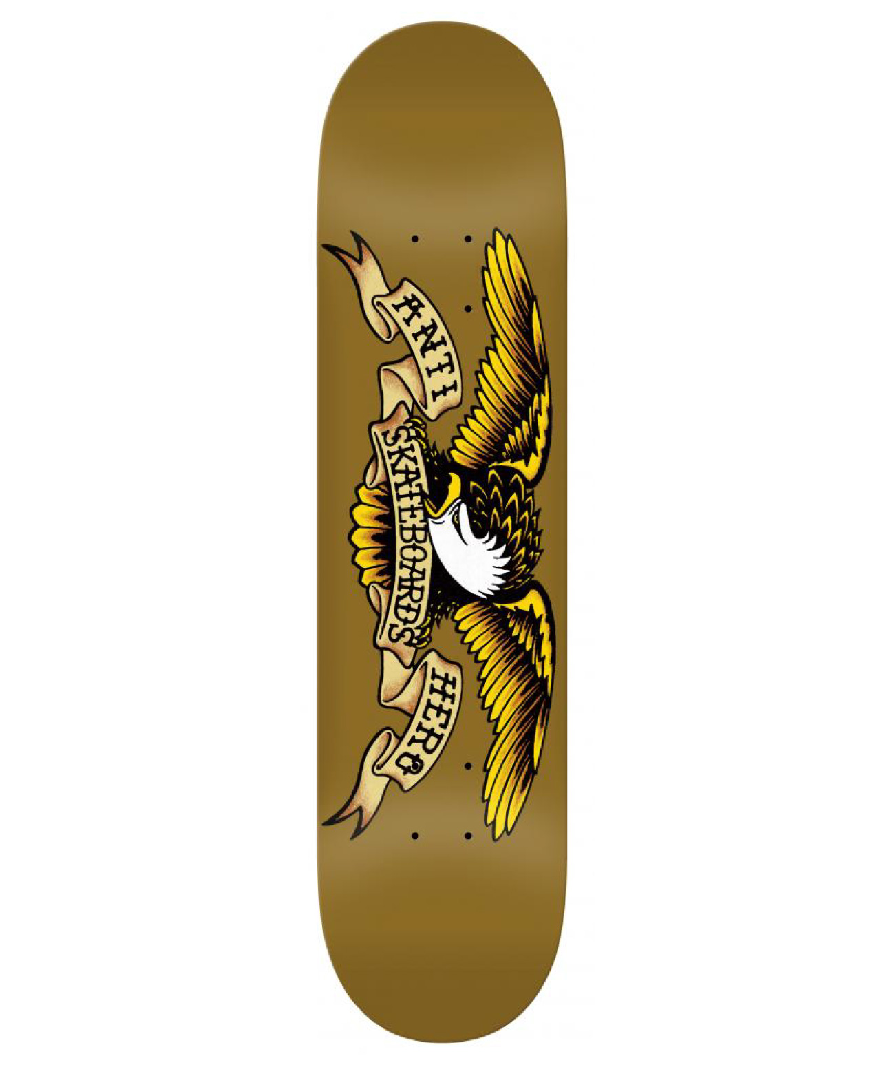 ANTIHERO CLASSIC EAGLE SKATE DECK 8.06 OLIVE