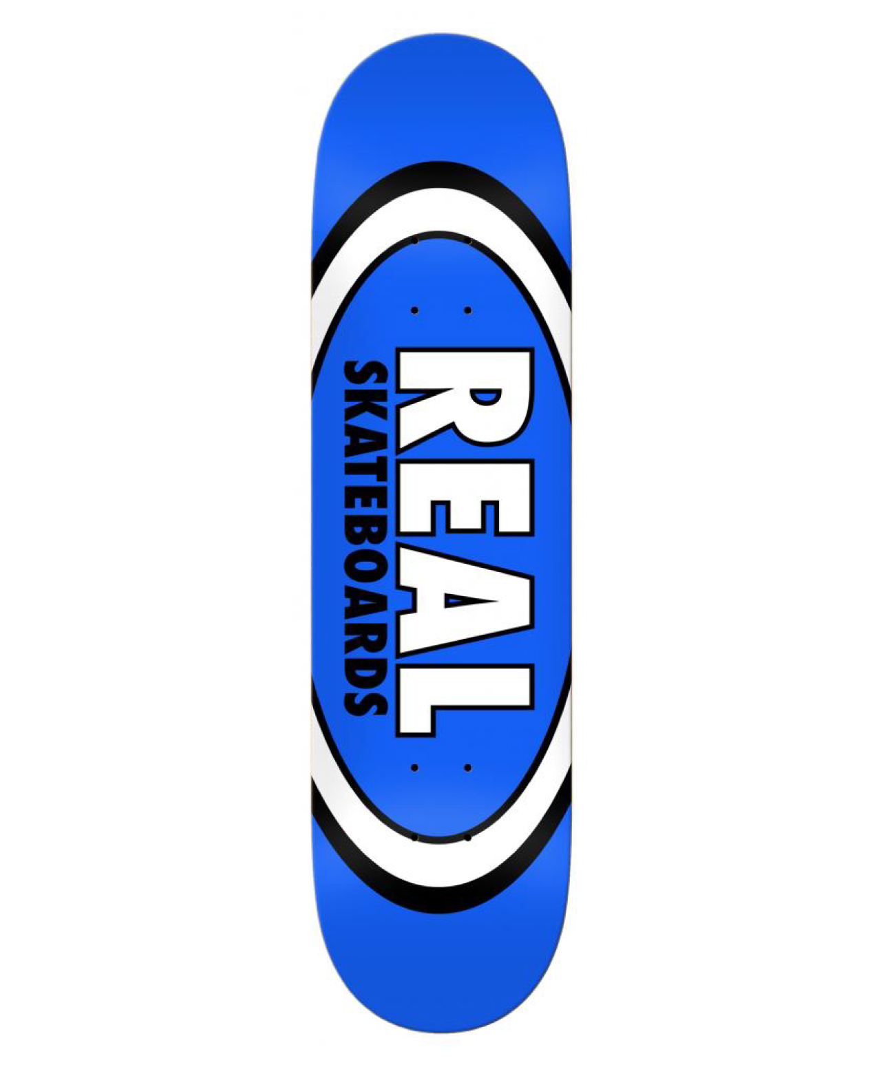 REAL TEAM CLASSIC OVAL SKATE DECK 8.5 BLUE