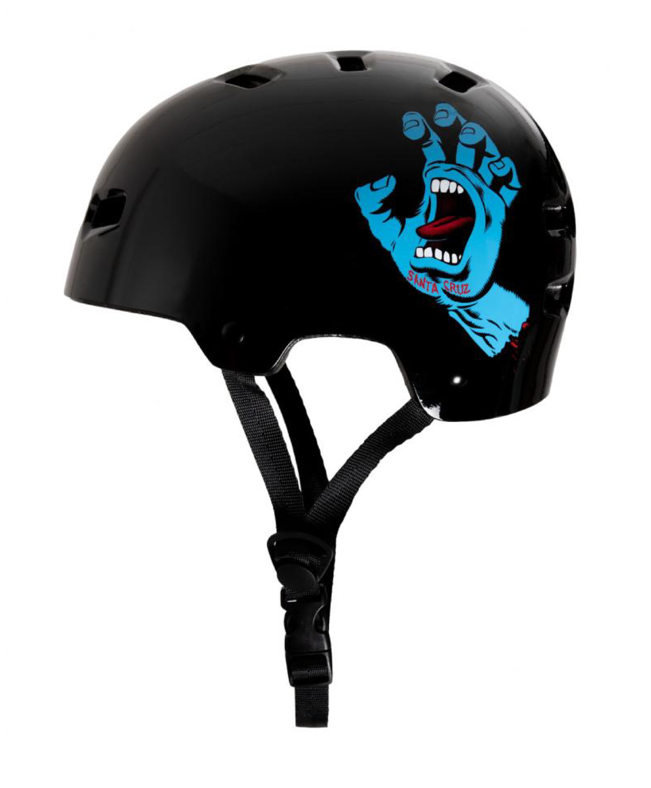 BULLET X SANTA CRUZ SCREAMING HAND YOUTH HELMET MATT BLACK