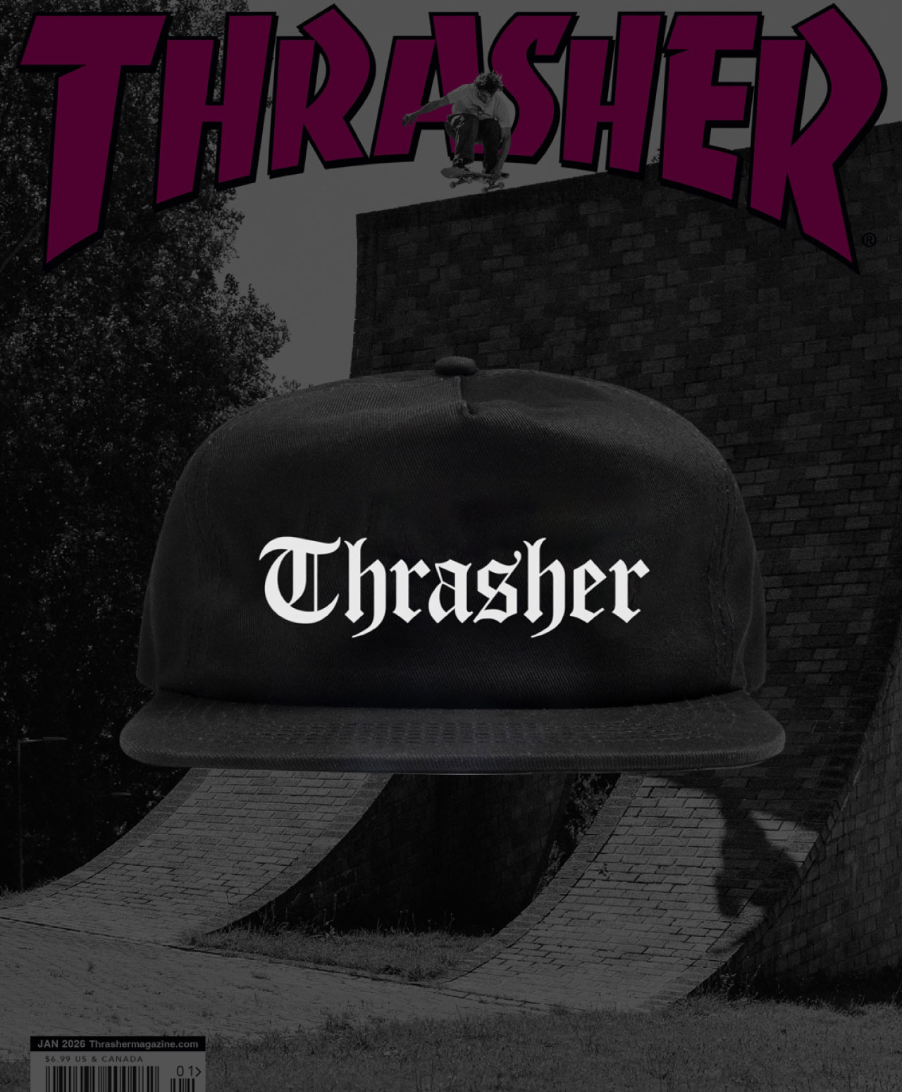 THRASHER X SPITFIRE THE END OATH SNAPBACK BLACK