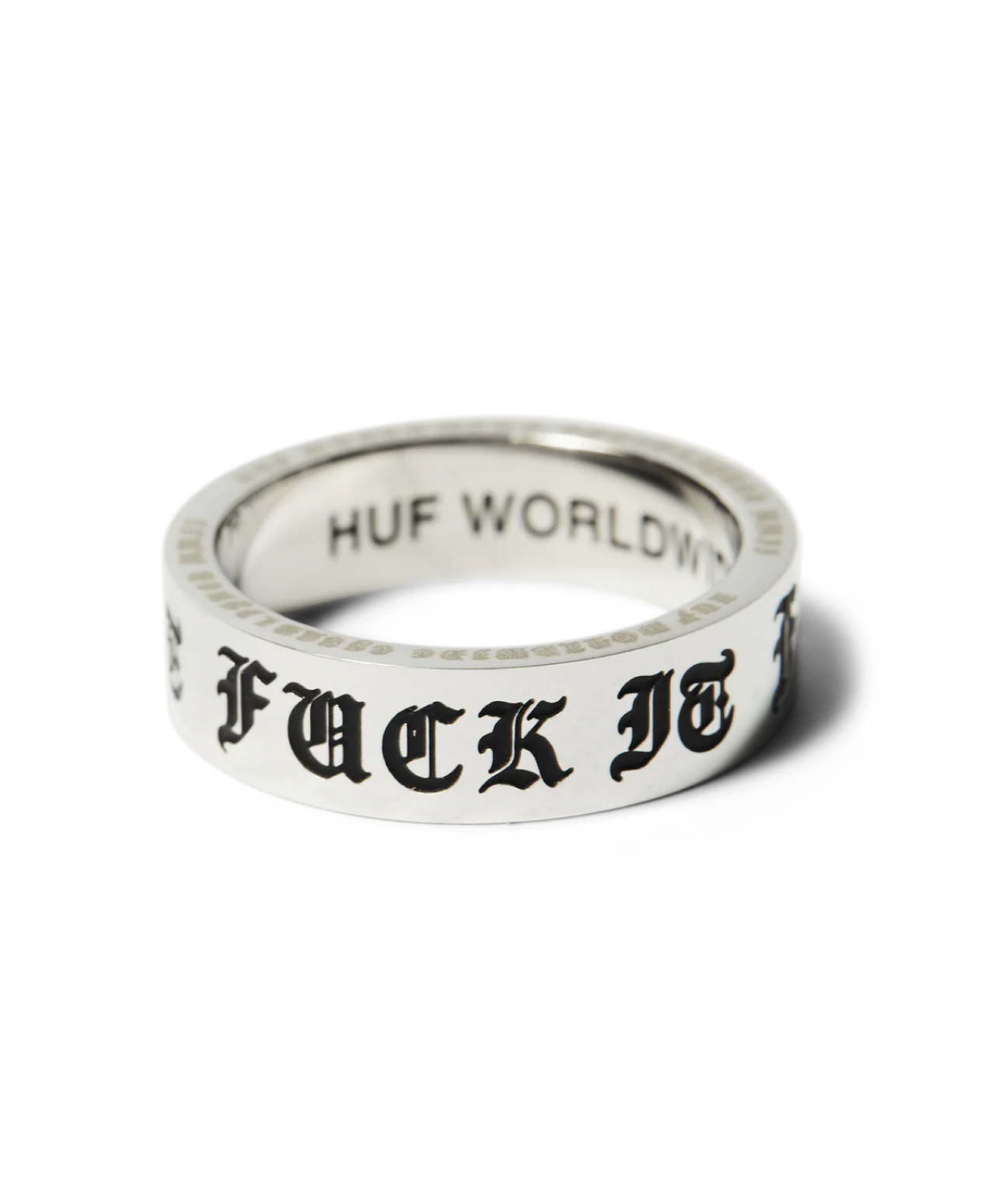 HUF OLD E RING SILVER