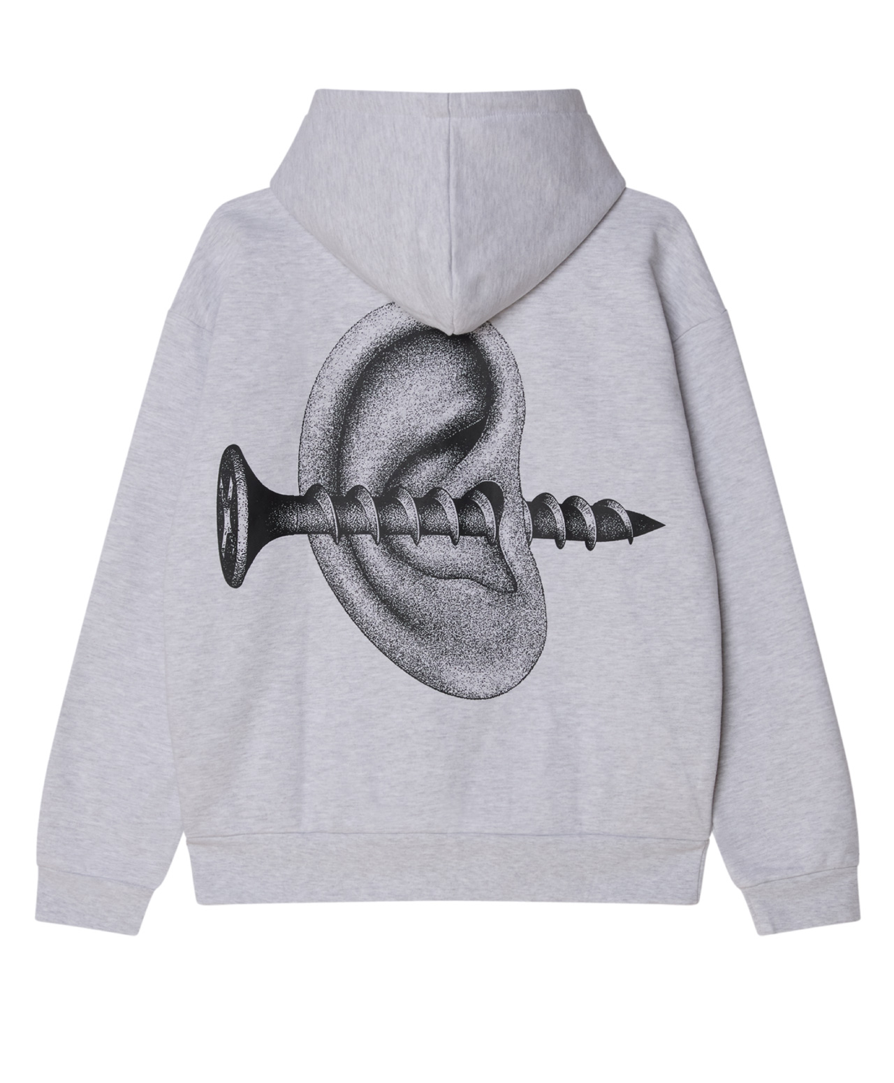 OBEY DISORDER EXTRA HEAVY HOOD ASH GREY