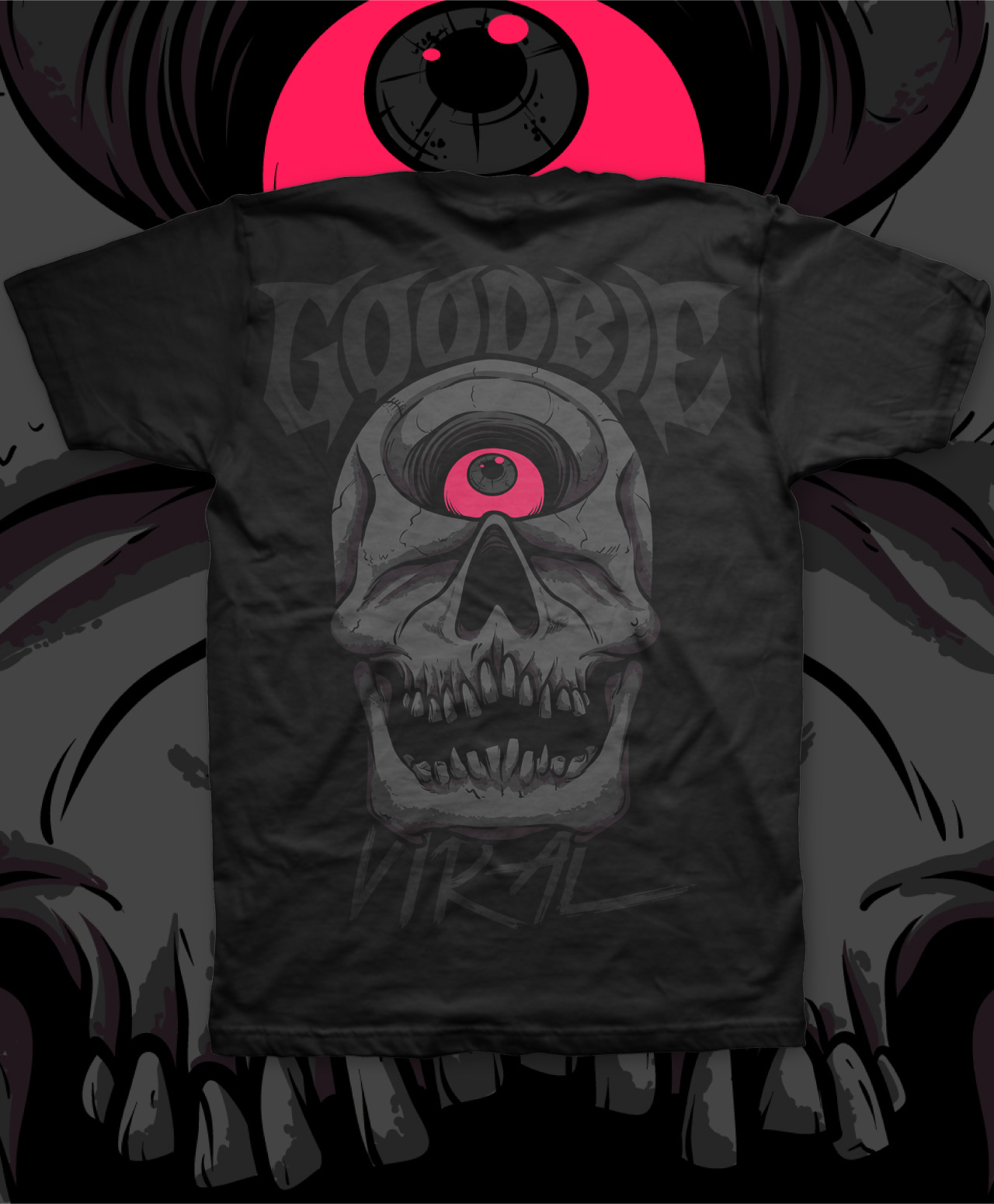 GOODBIE CYCLOPS BLACKOUT TEE BLACK