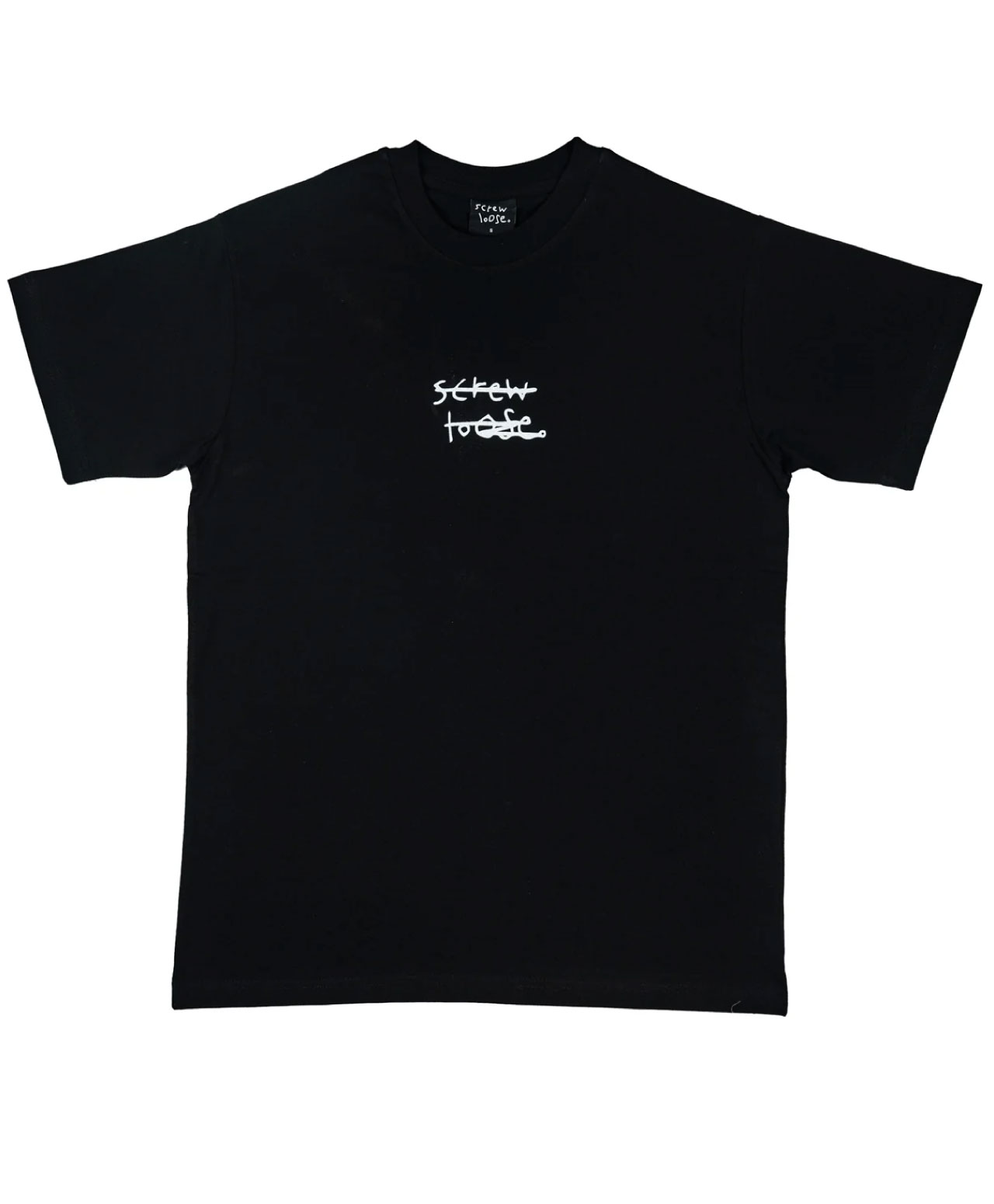 SCREW LOOSE LOGO TEE BLACK