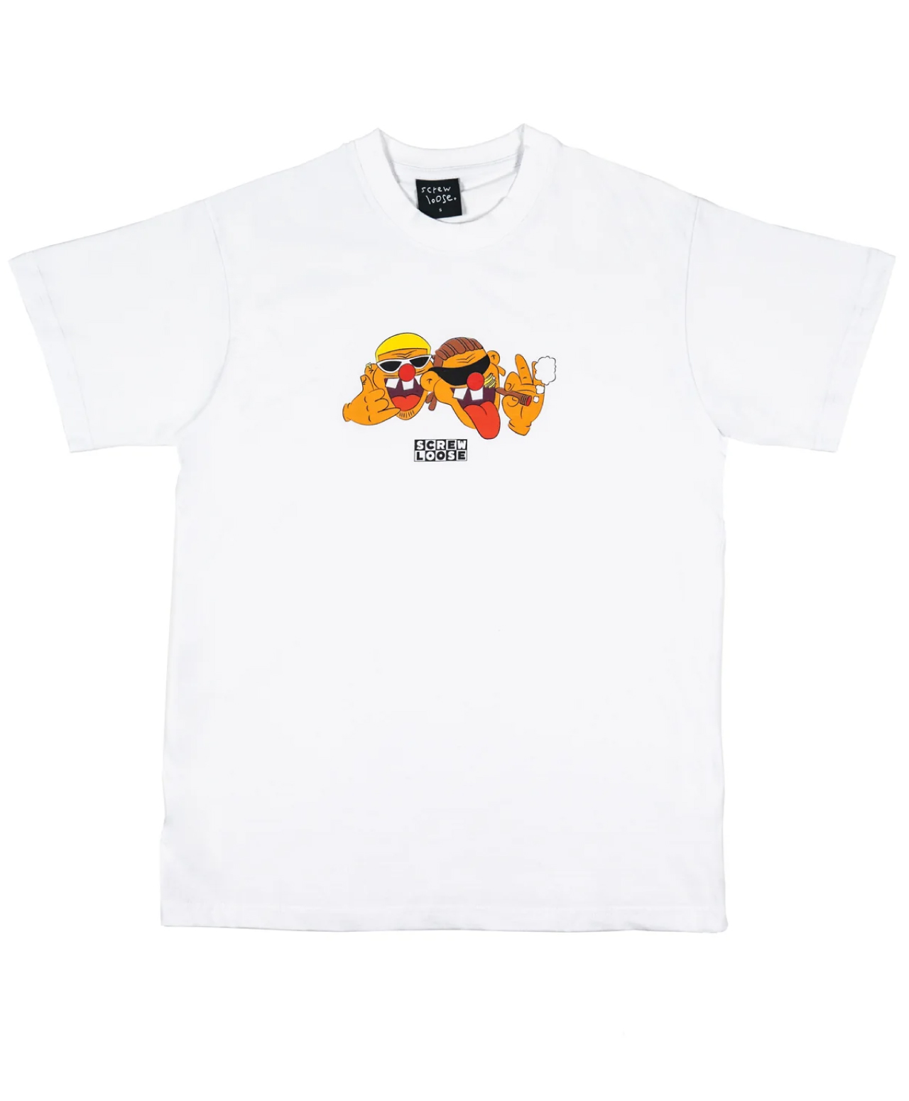 SCREW LOOSE SMOKING TEE WHITE