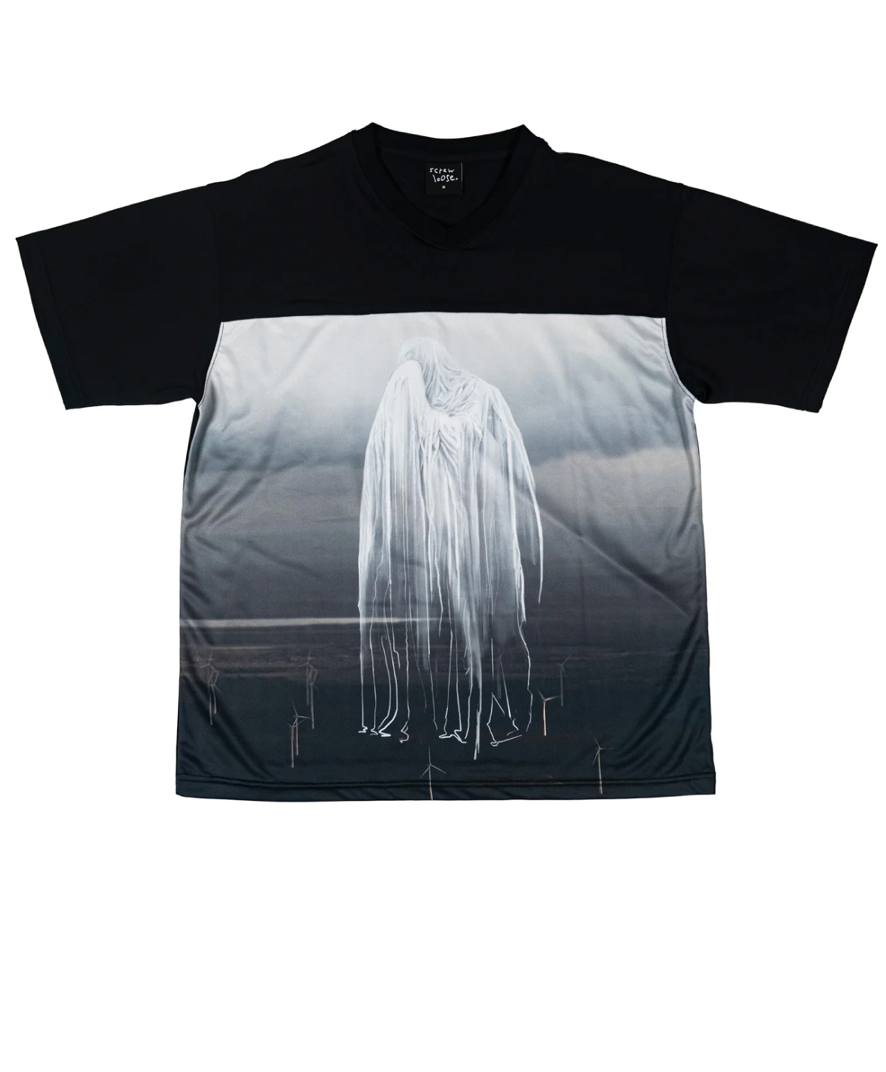 SCREW LOOSE ANGEL FOOTBALL JERSEY BLACK