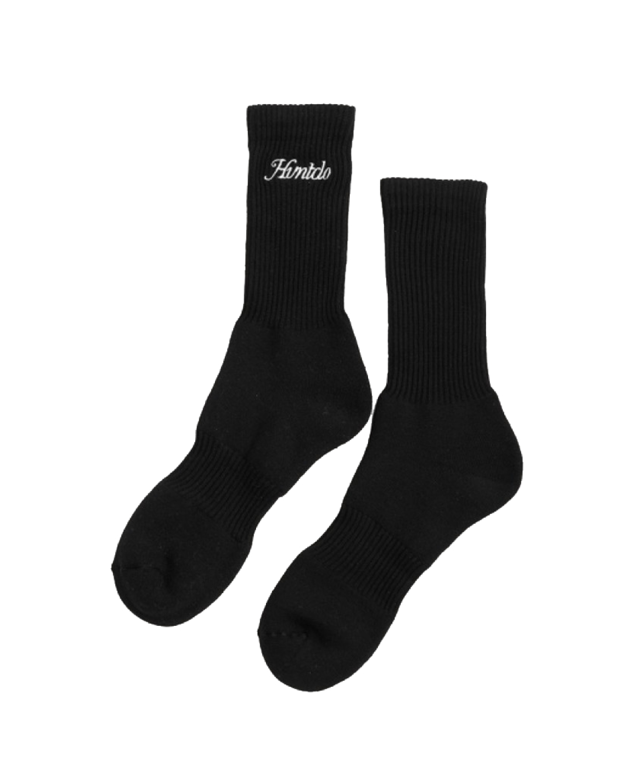 HVNT CALLIGRAPHY SOCKS BLACK