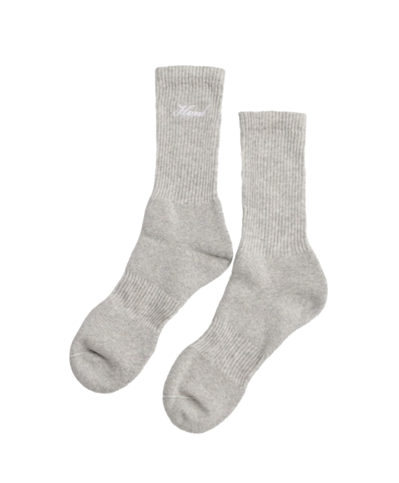 HVNT CALLIGRAPHY SOCKS HEATHER GREY