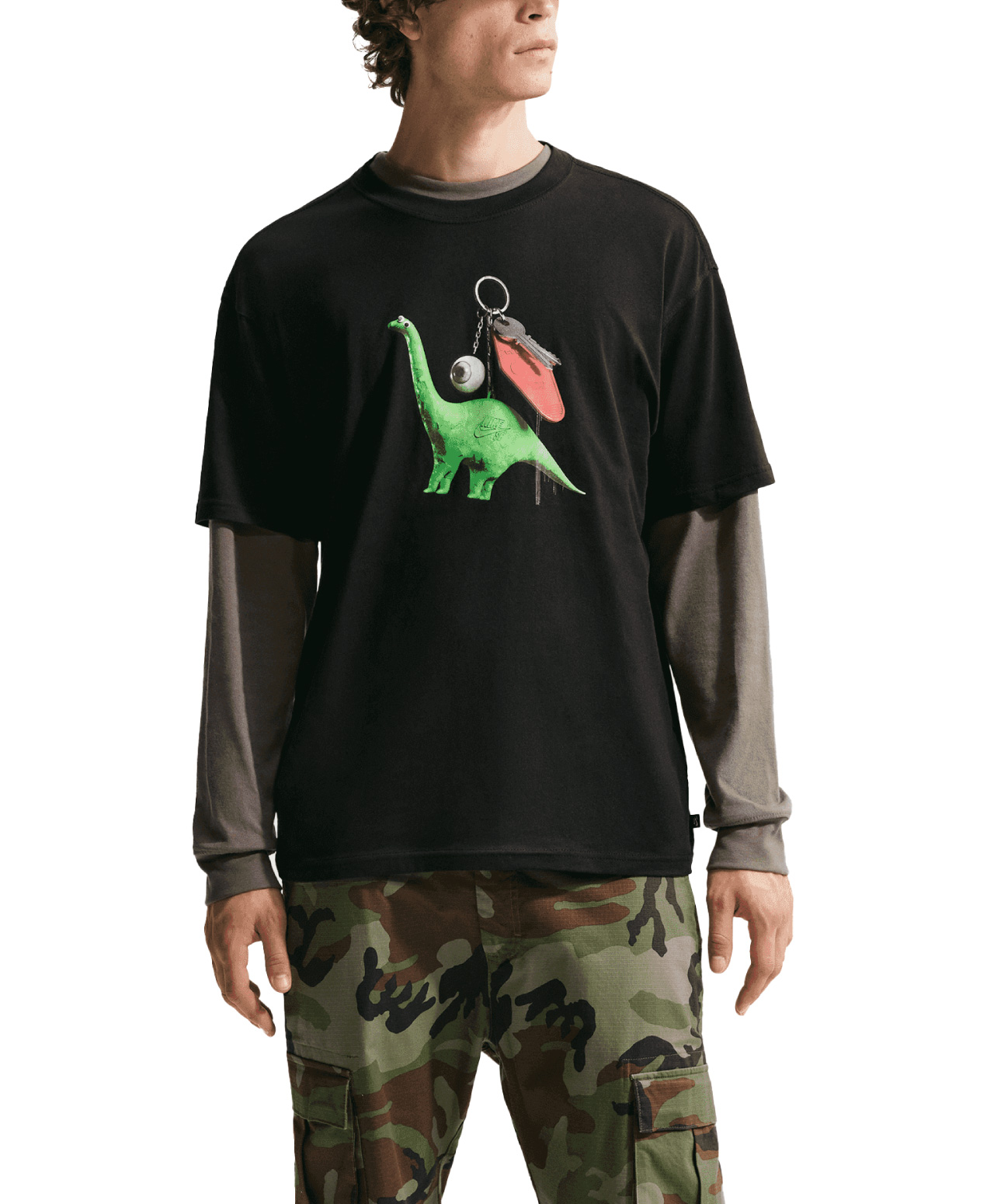 NIKE SB DINO KEYCHAIN TEE BLACK