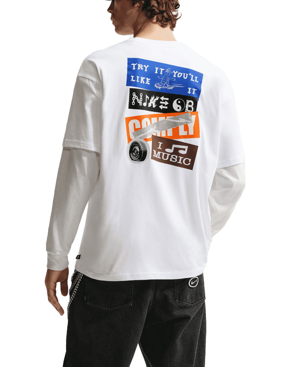 NIKE SB STICKERS TEE WHITE