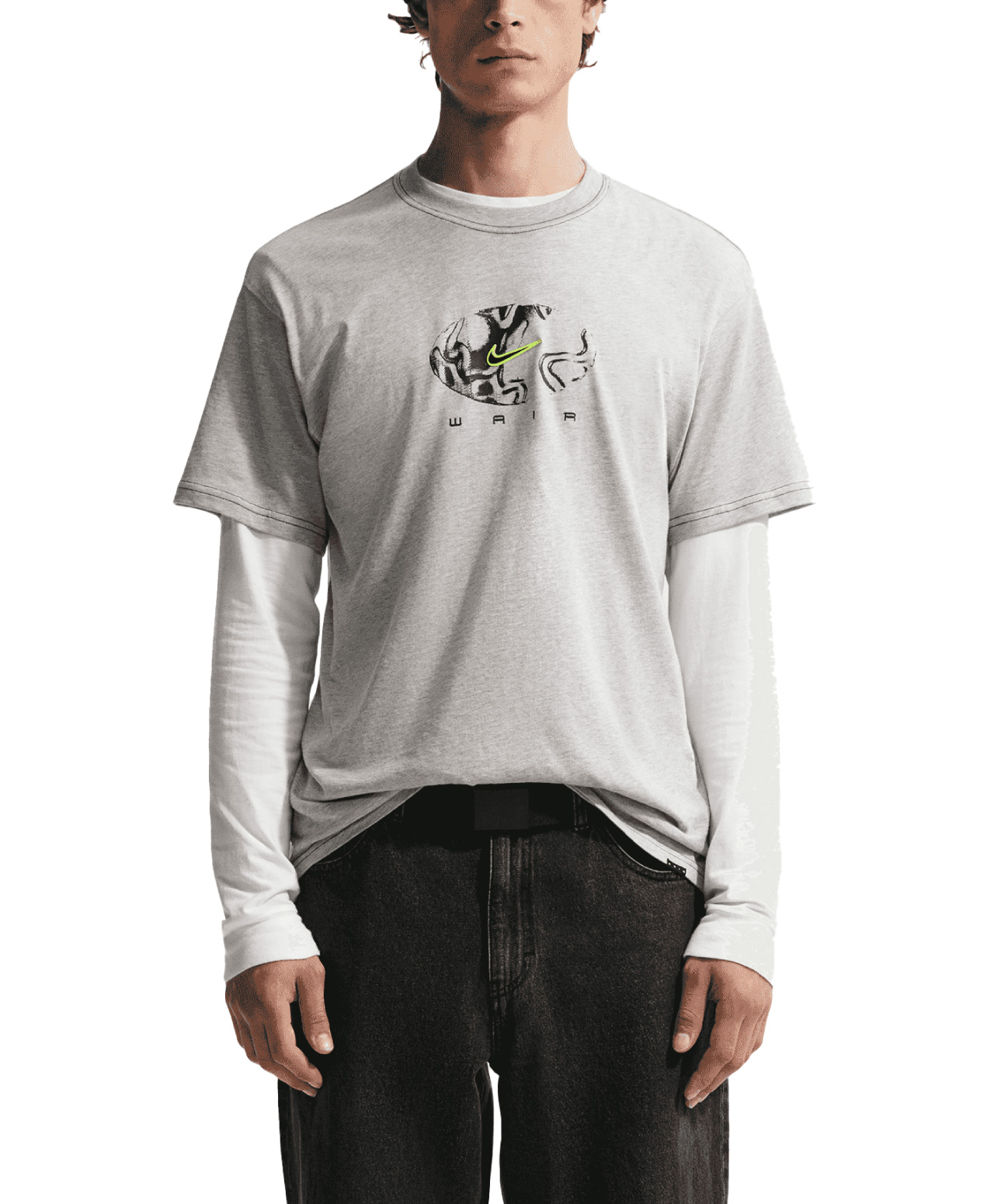 NIKE SB ISHOD TEE GREY HEATHER