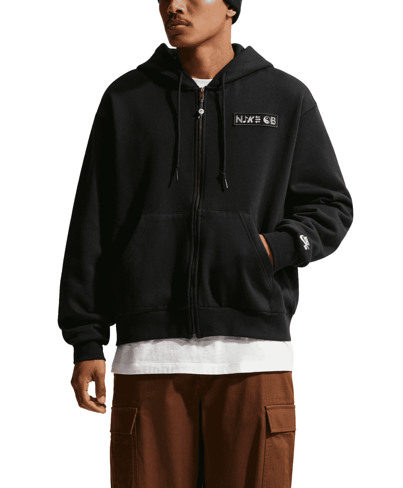 NIKE SB SOUVENIR ZIP HOOD BLACK