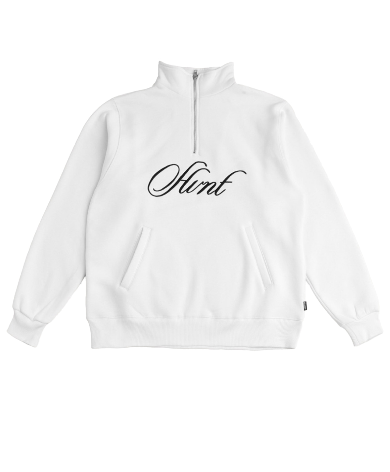 HVNT CURVED HALF-ZIP WHITE