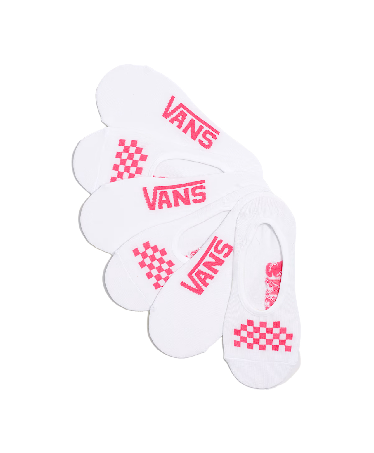VANS CLASSIC CANOODLE NO SHOW SOCKS 3-PACK WHITE/WILD ORCHID