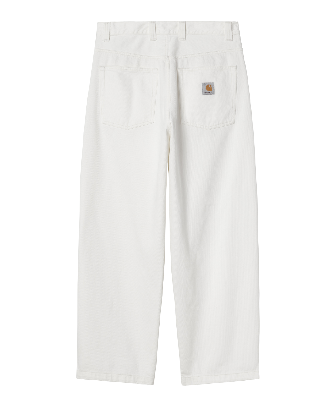 CARHARTT WIP BRANDON PANT WHITE RINSED