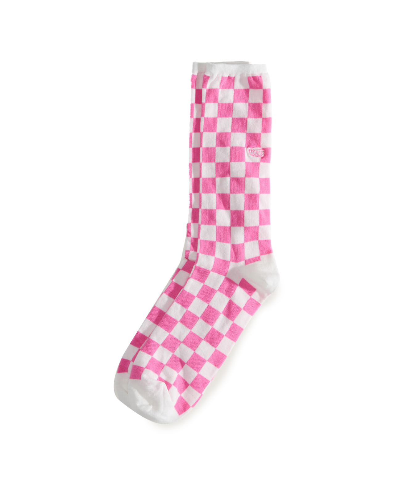VANS TICKER CREW SOCKS CHECK PINK FIZZ