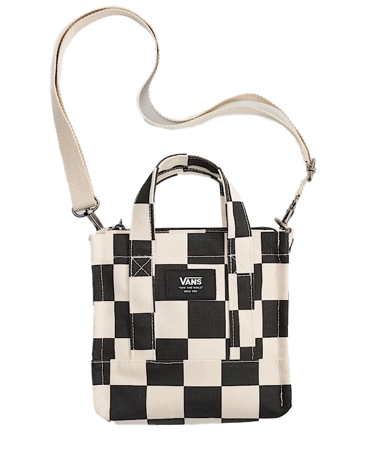VANS LIL PERGS TOTE BAG ANTIQUE WHITE/BLACK