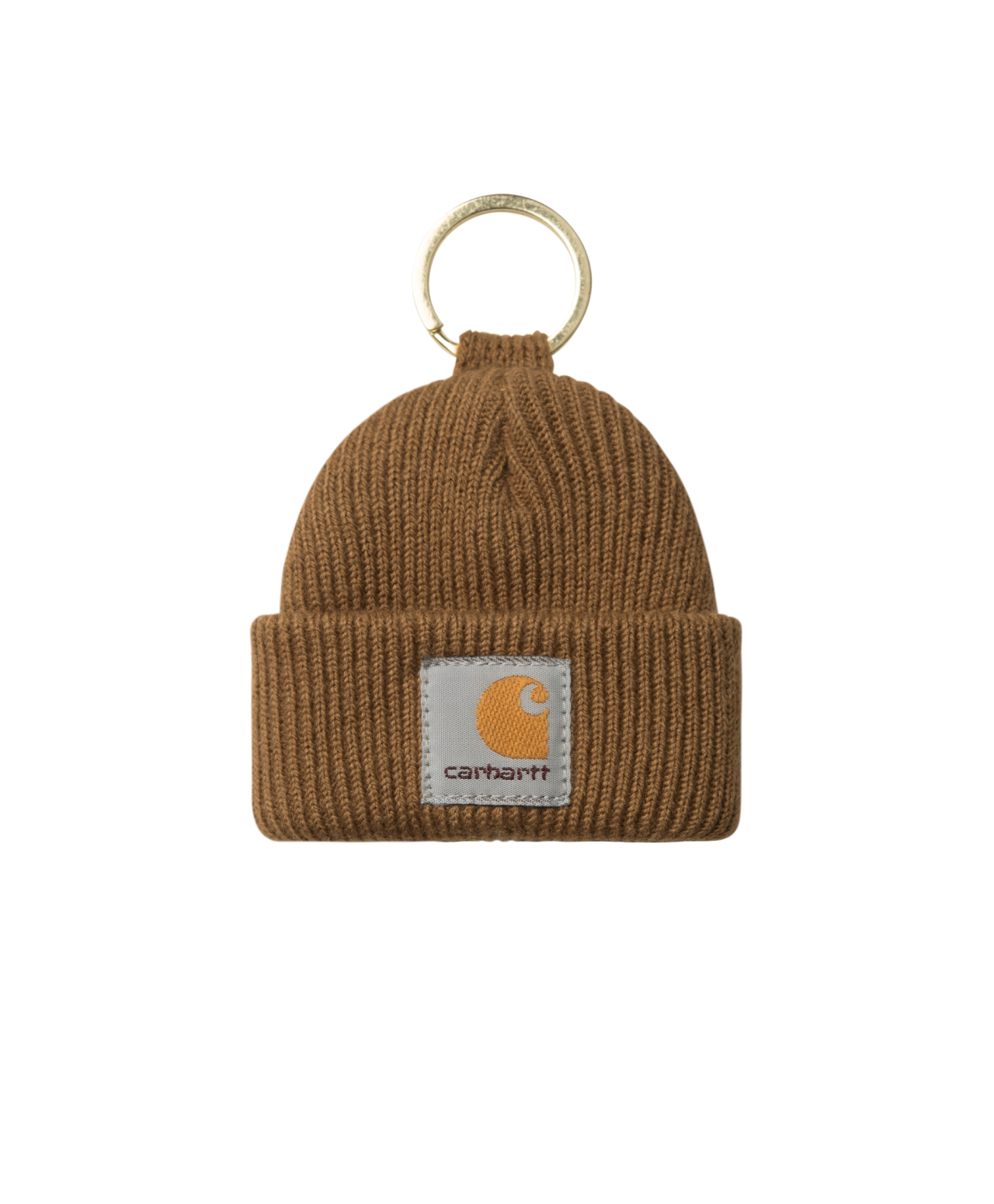 CARHARTT WIP MINI WATCH HAT KEYCHAIN HAMILTON BROWN
