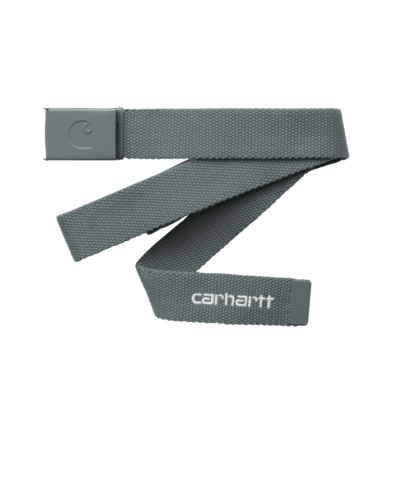 CARHARTT WIP C-LOGO BELT TONAL VELVET GREEN/WHITE